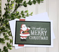 Handmade Christmas 5x7 Card - We Wish You
