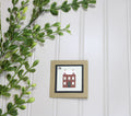 Handmade 3x3 Christmas Gift Tag - Winter House