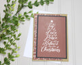 Handmade Christmas 5x7 Card - Believe