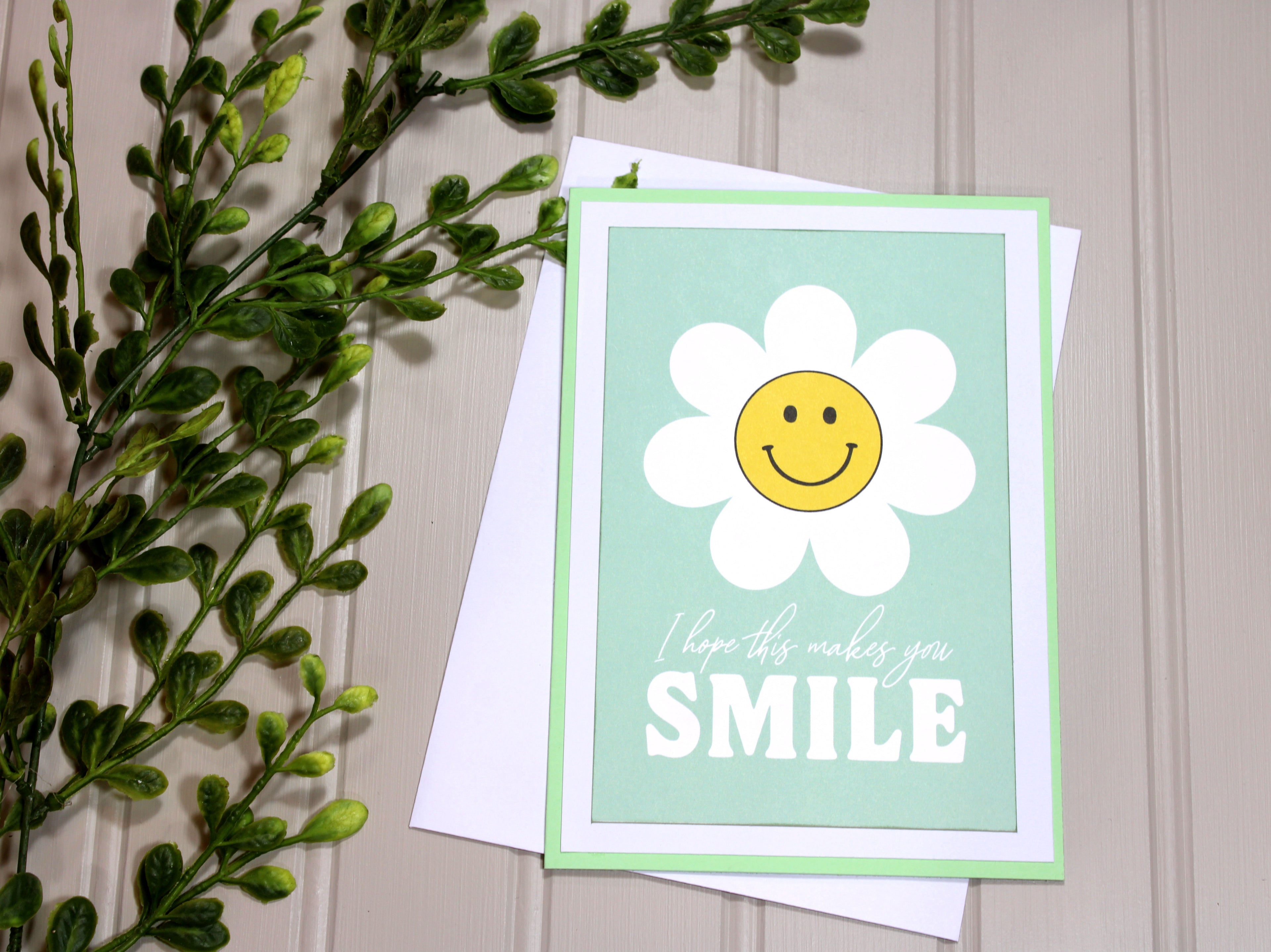 Handmade All Occasion 5x7 Card - Smile