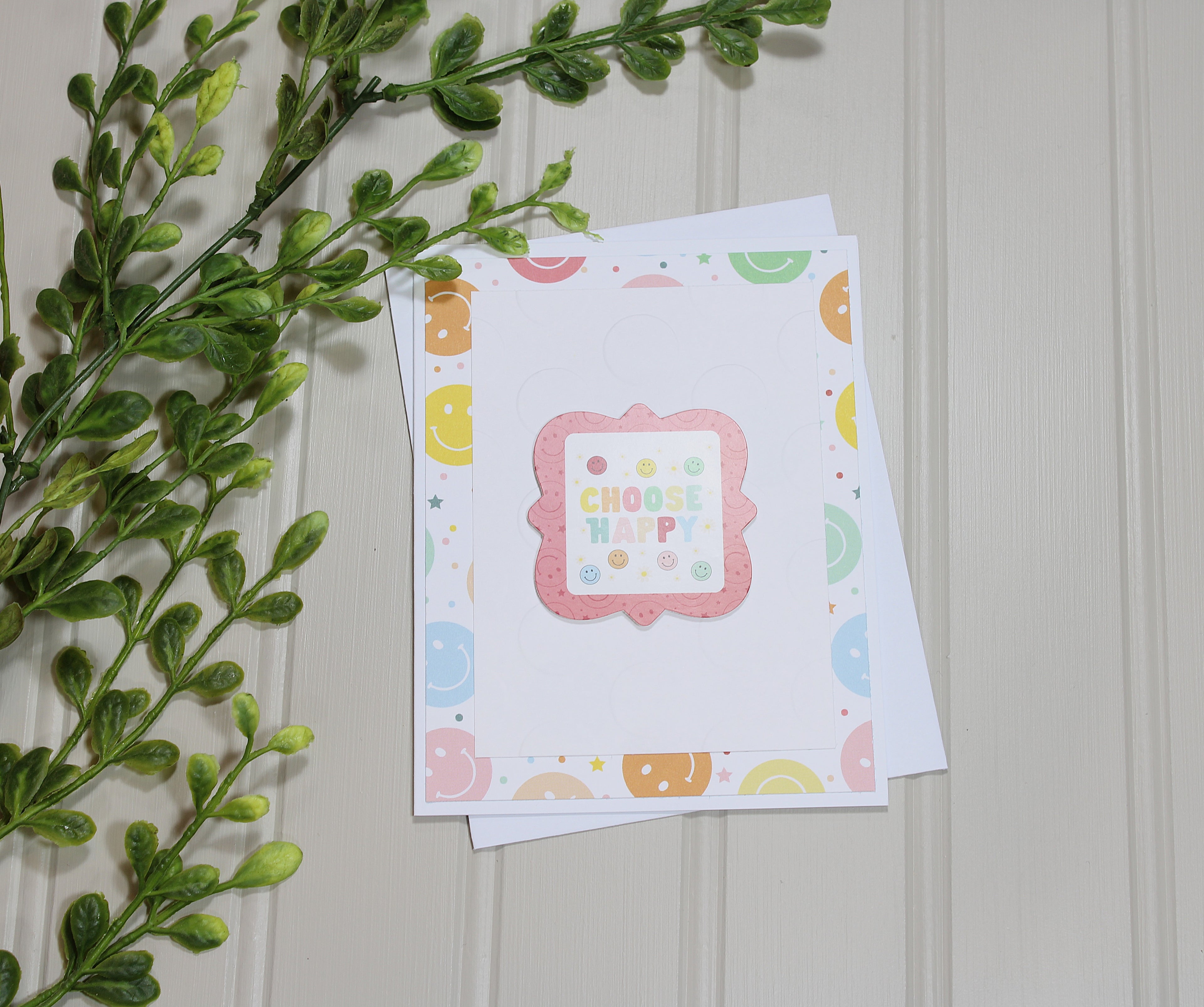 Handmade All Occasion 4.25x5.5 Card - Choose Happy 2