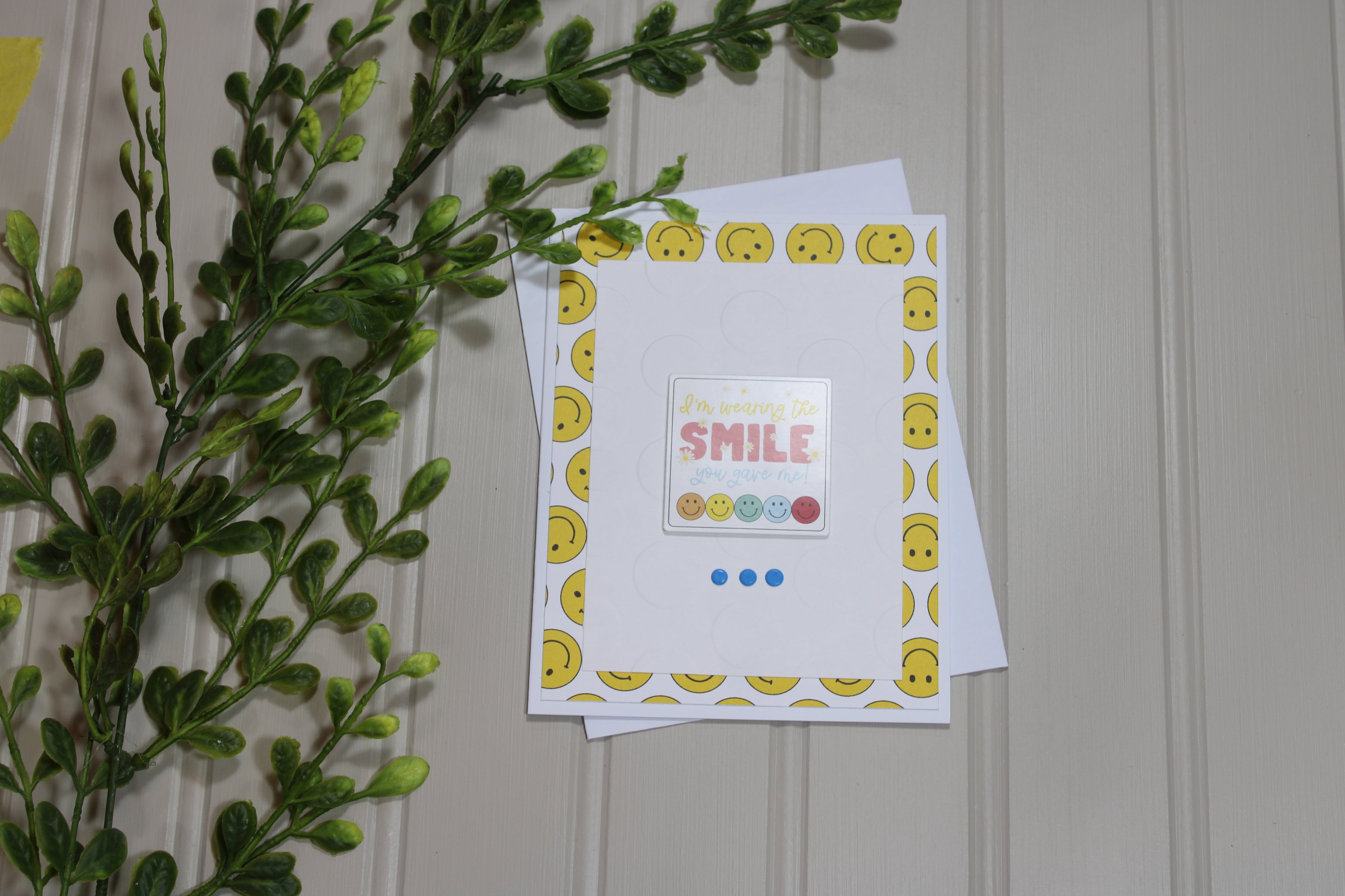 Handmade All Occasion 4.25x5.5 Card - Wearing A Smile