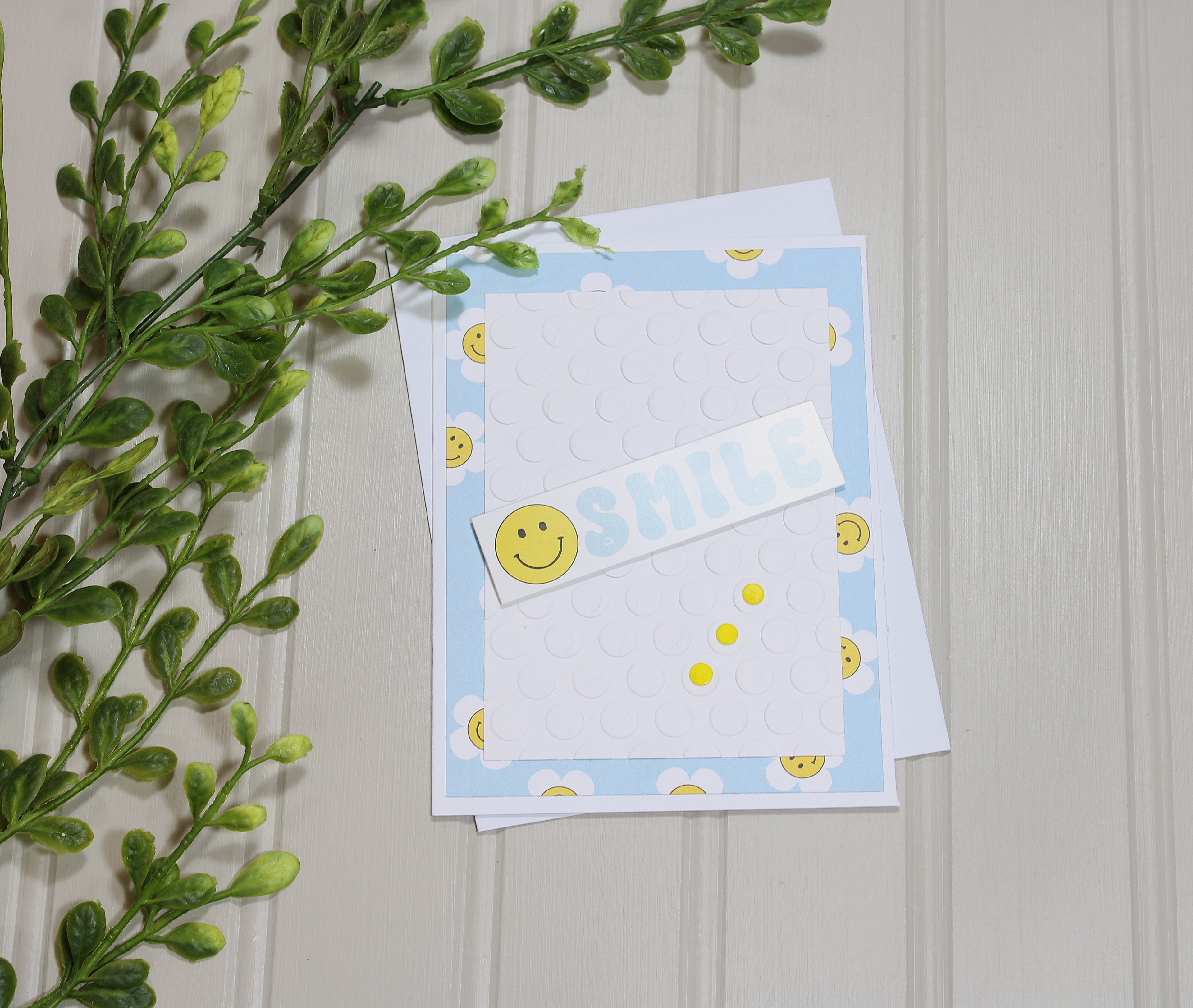Handmade All Occasion 4.25x5.5 Card - Smile