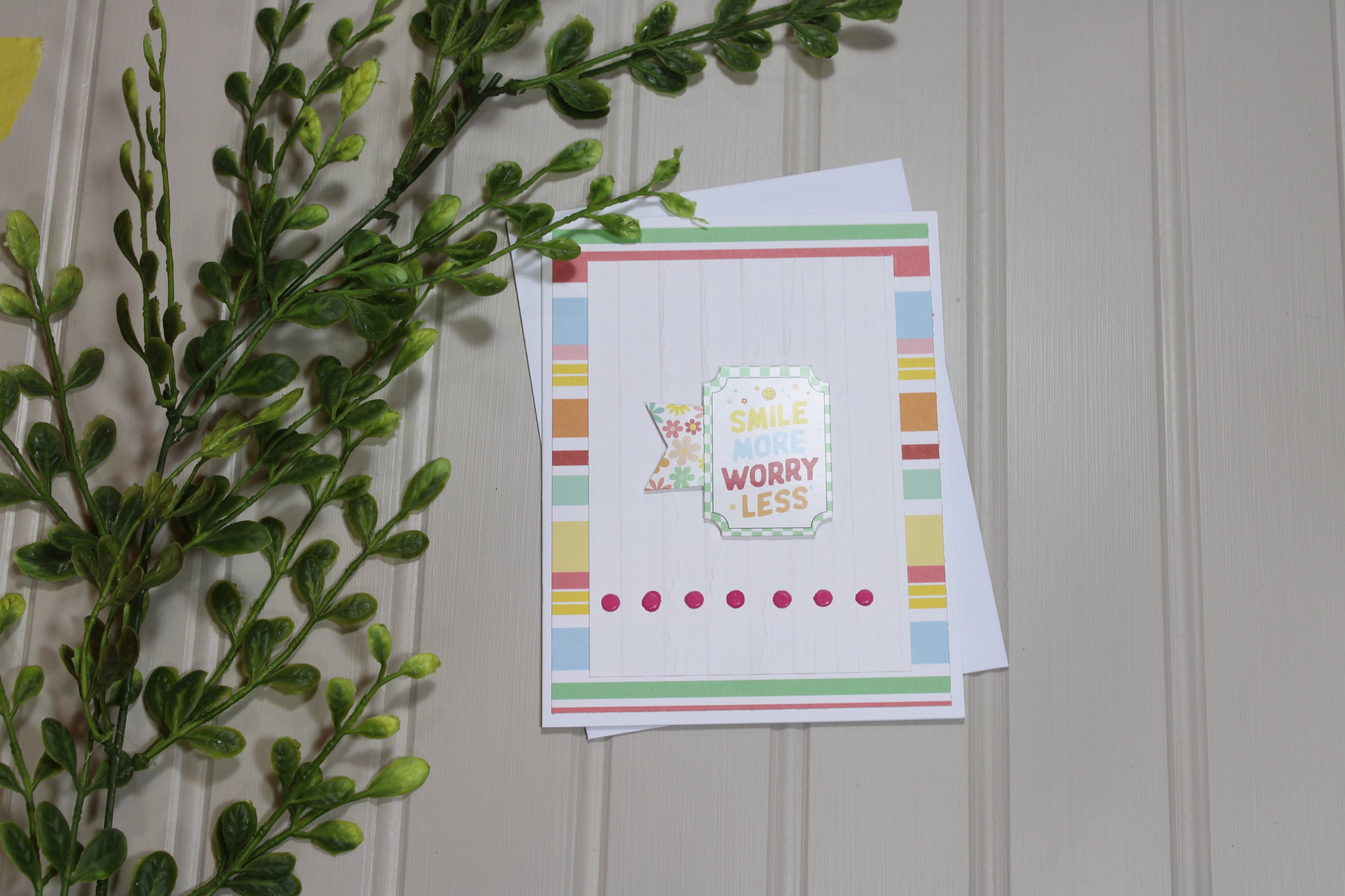 Handmade All Occasion 4.25x5.5 Card - Smile More