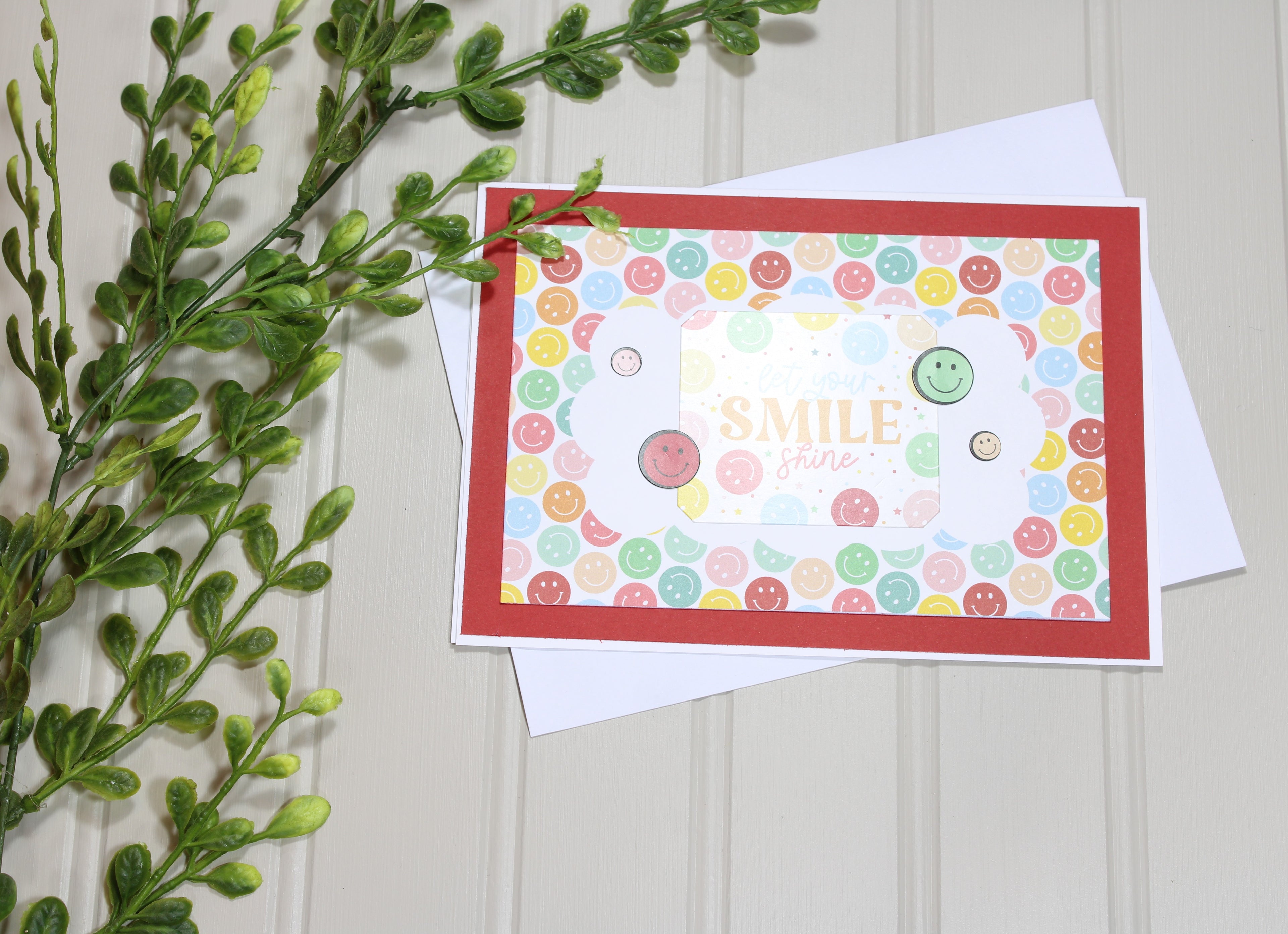 Handmade All Occasion 5x7 Card - Let Your Smile Shine