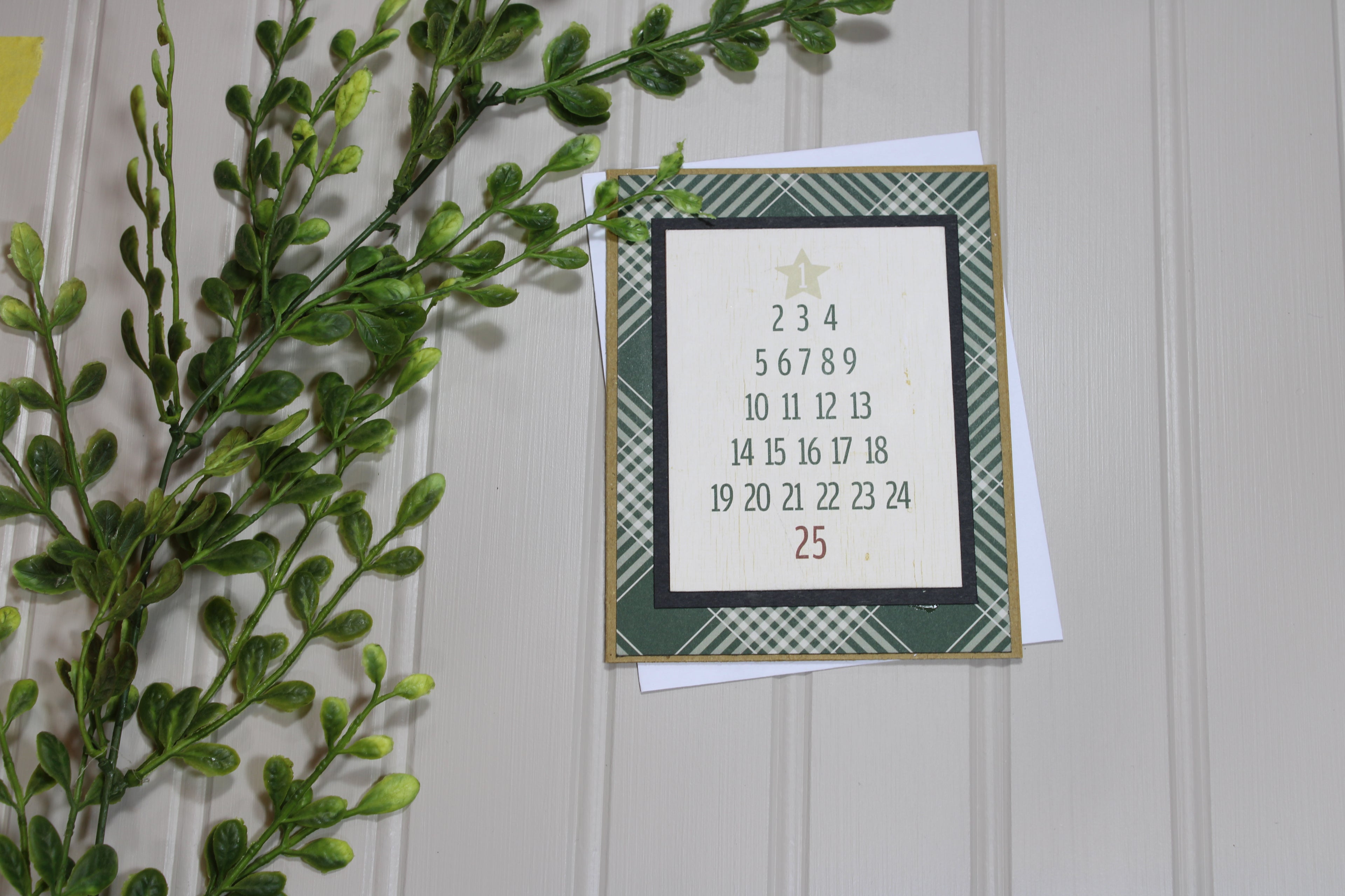 Handmade Christmas 4.25x5.5 (A2) Card - Countdown