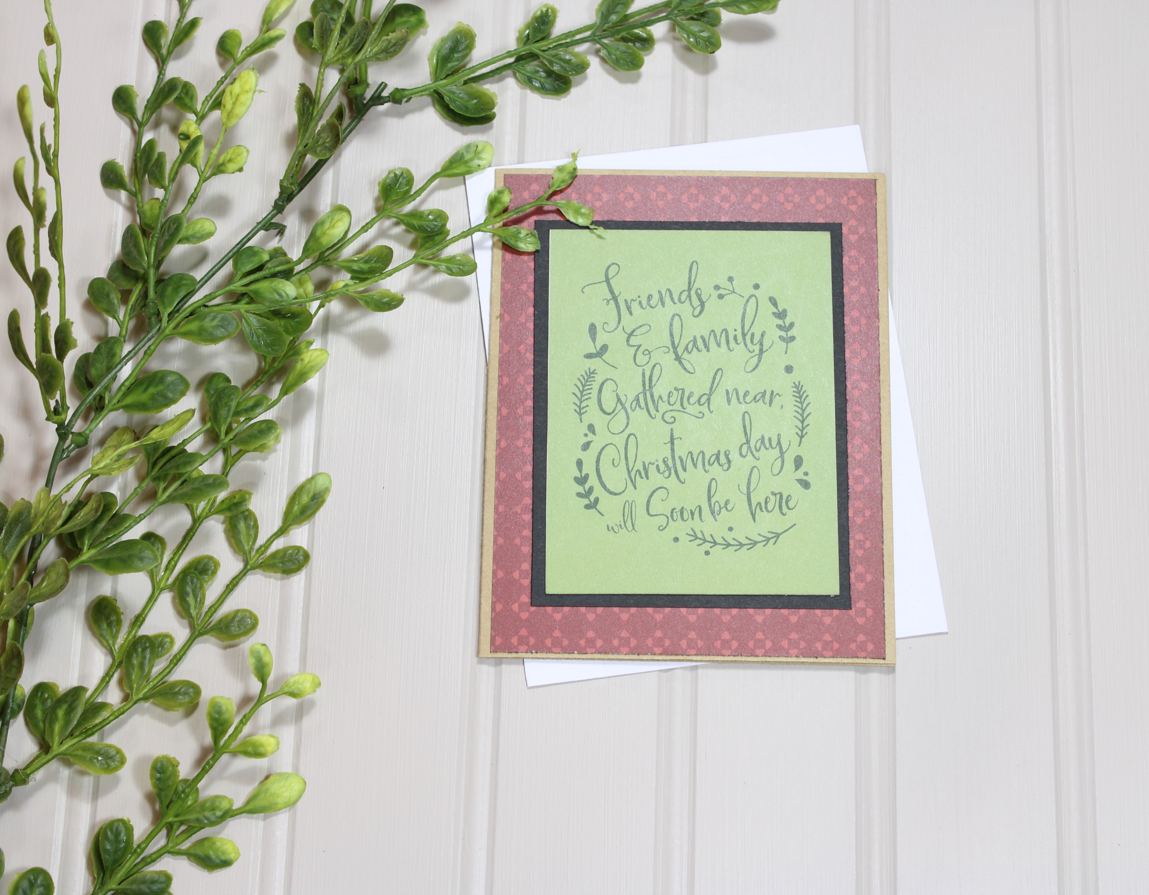 Handmade Christmas 4.25x5.5 (A2) Card - Friends & Family