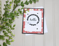 Handmade All Occasion 4.25x5.5 Card - Hello