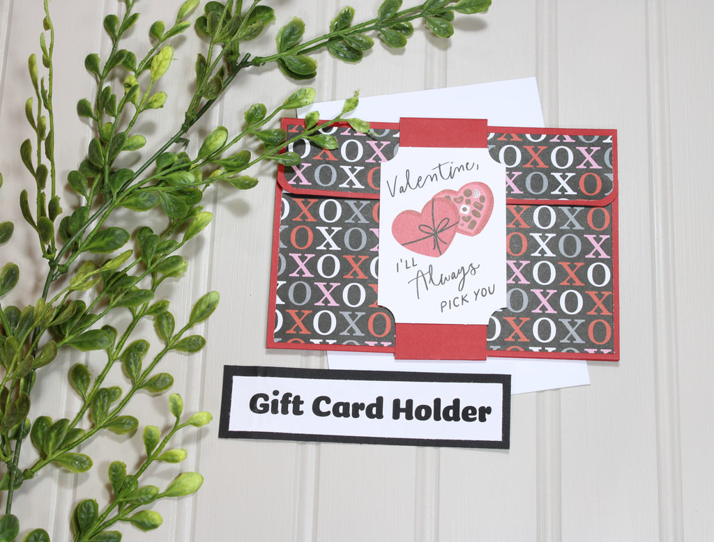 Handmade Valentine's Day Gift Card Holder - Pick You