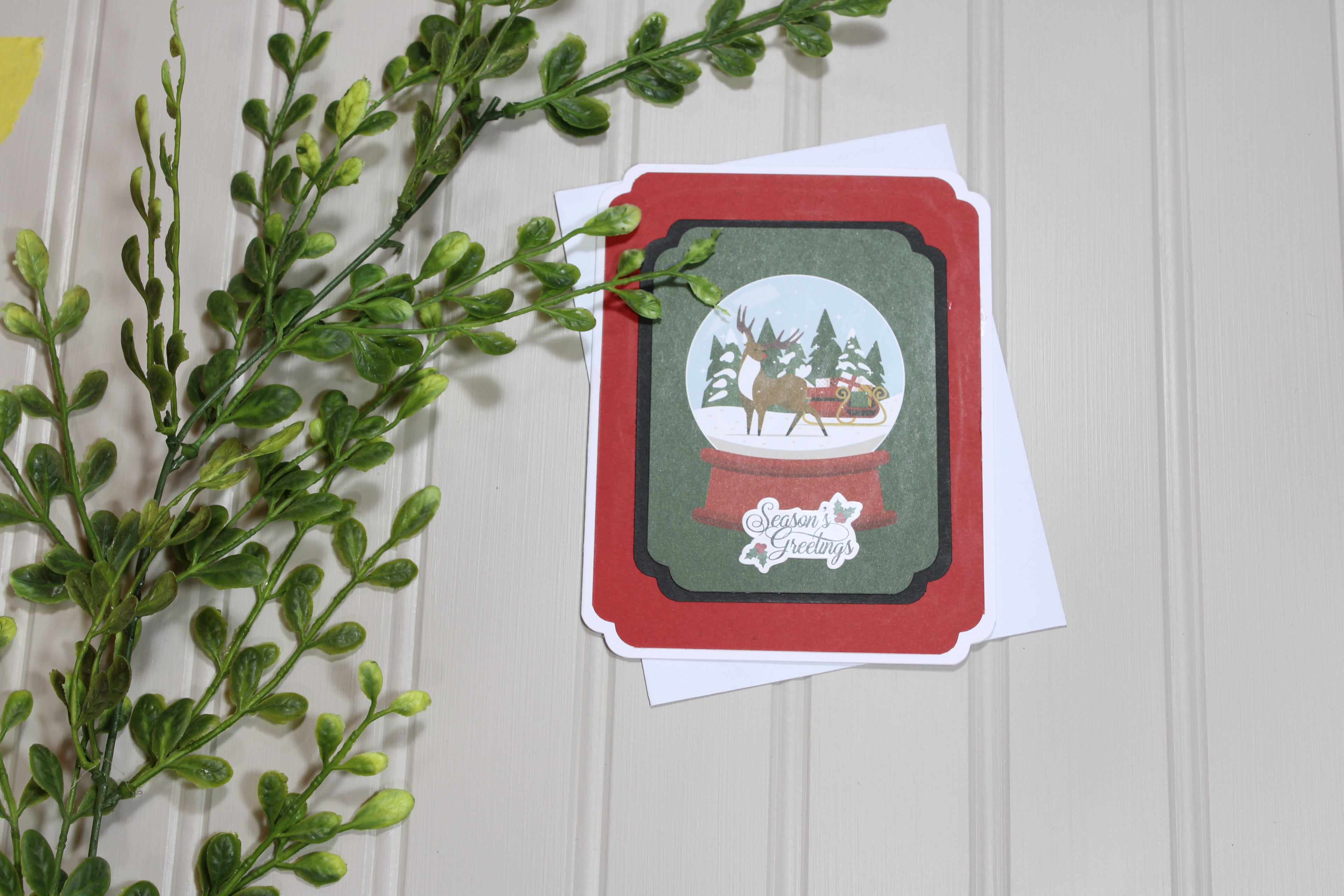 Handmade Christmas 4.25x5.5 (A2) Card - Season's Greetings