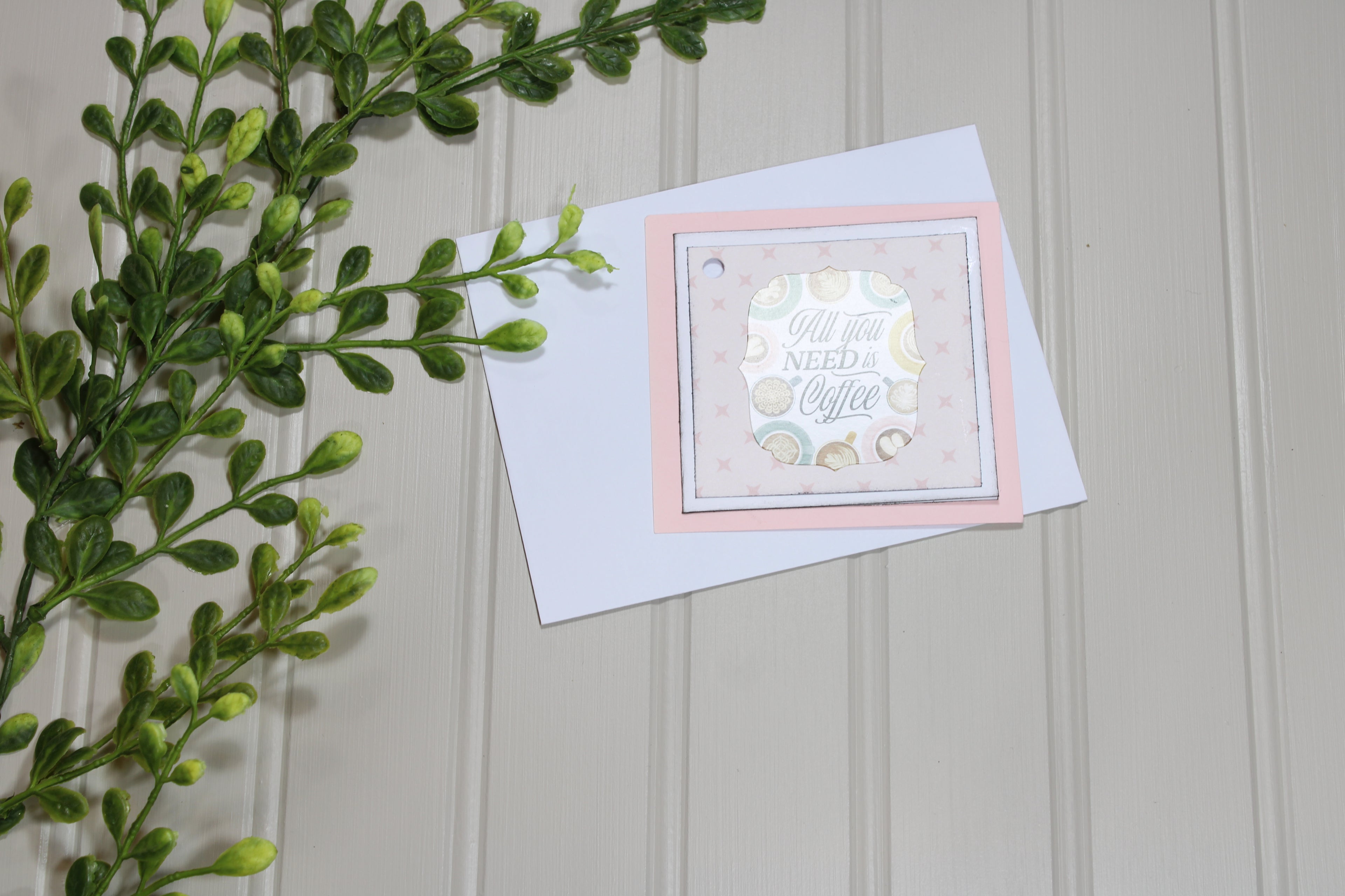 Handmade All Occasion - Coffee Lover - 3x3 Gift Tag - All You Need Is Coffee