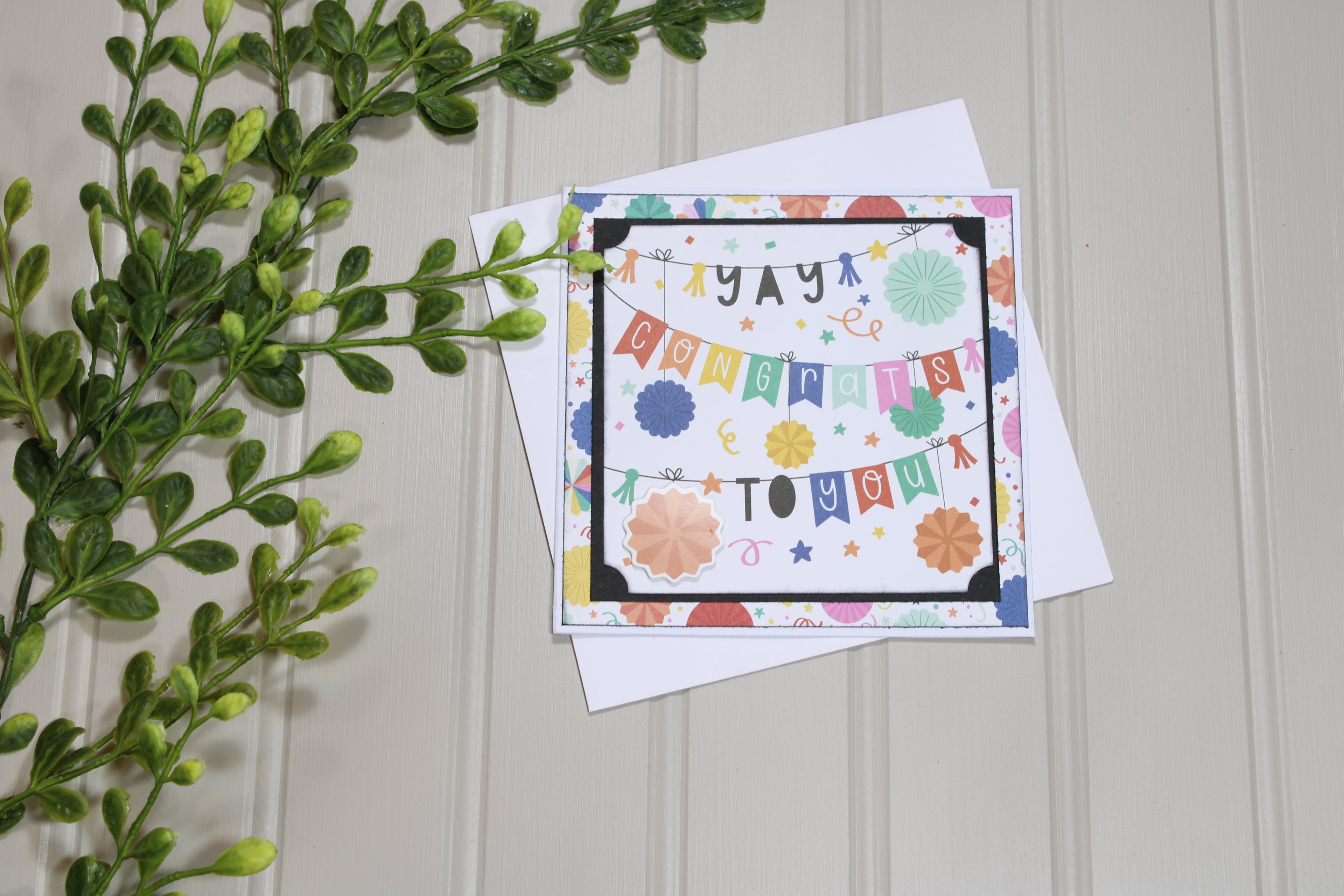 Handmade All Occasion 5x5 Card - Congrats To You