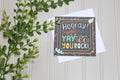 Handmade All Occasion 5x5 Card - Hooray
