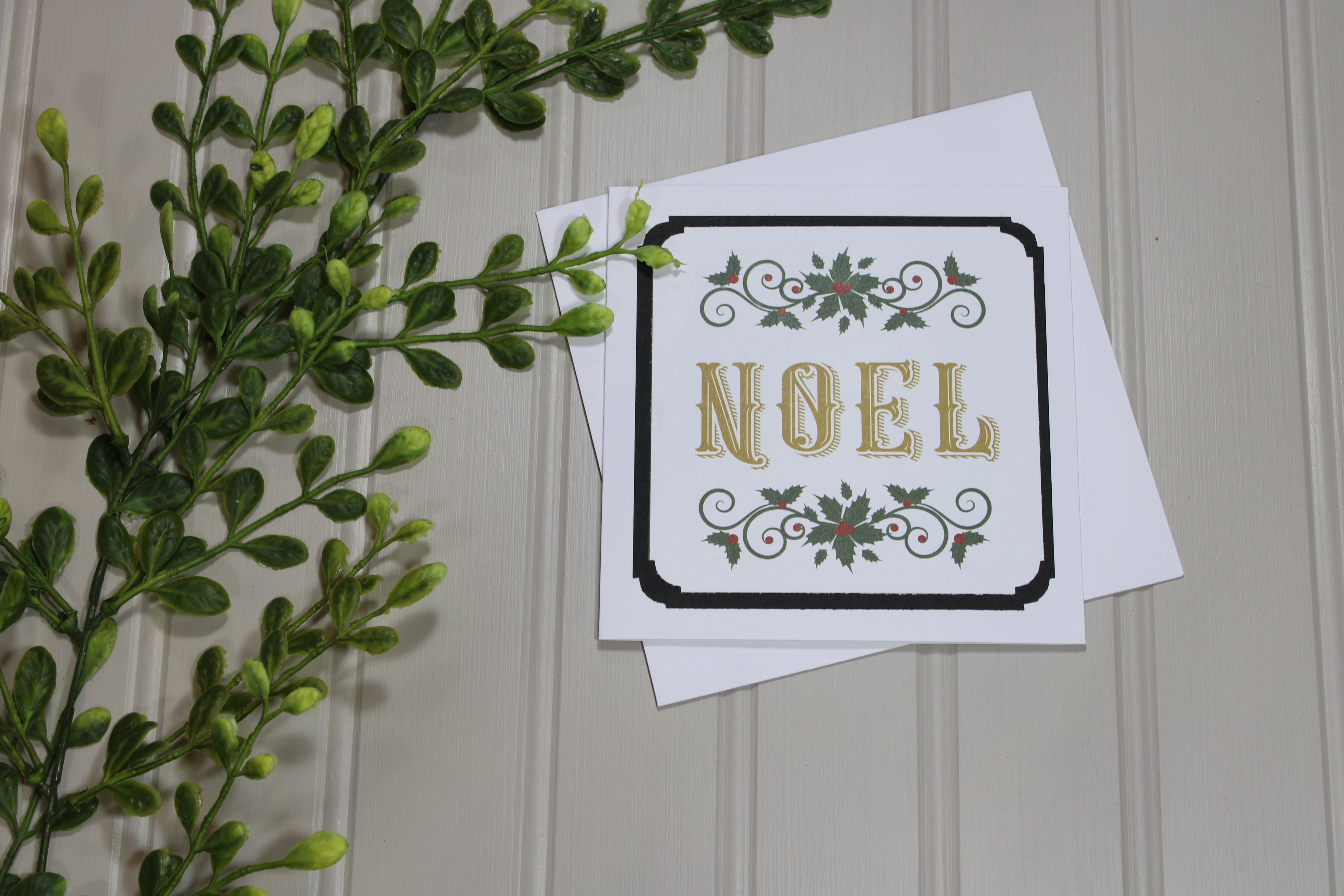 Handmade Christmas 5x5 Card - Noel