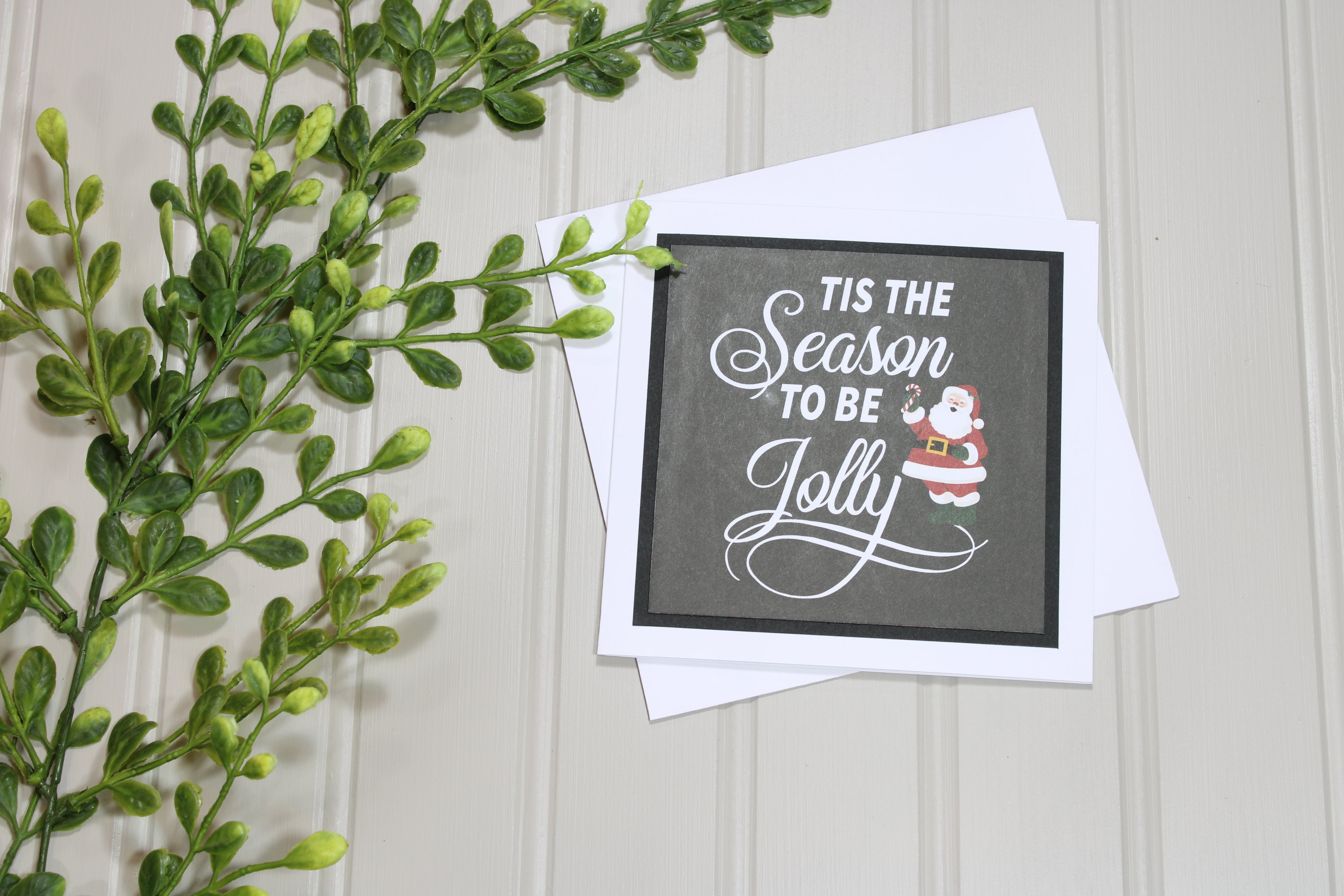 Handmade Christmas 5x5 Card - 'Tis The Season