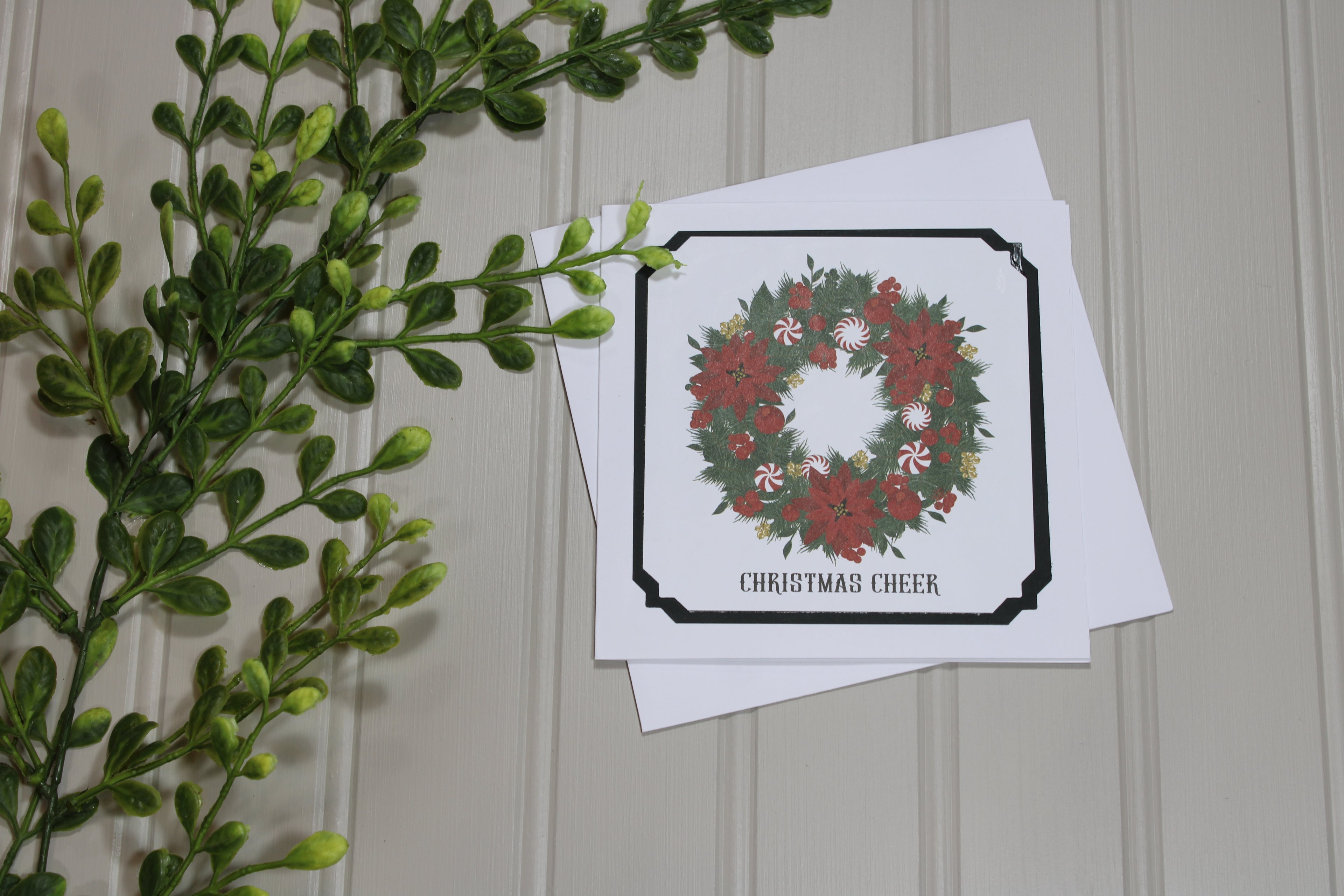 Handmade Christmas 5x5 Card - Christmas Cheer