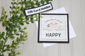 Handmade All Occasion - Coffee Lover - 5x5 Gift Card Holder - Cup Of Happy