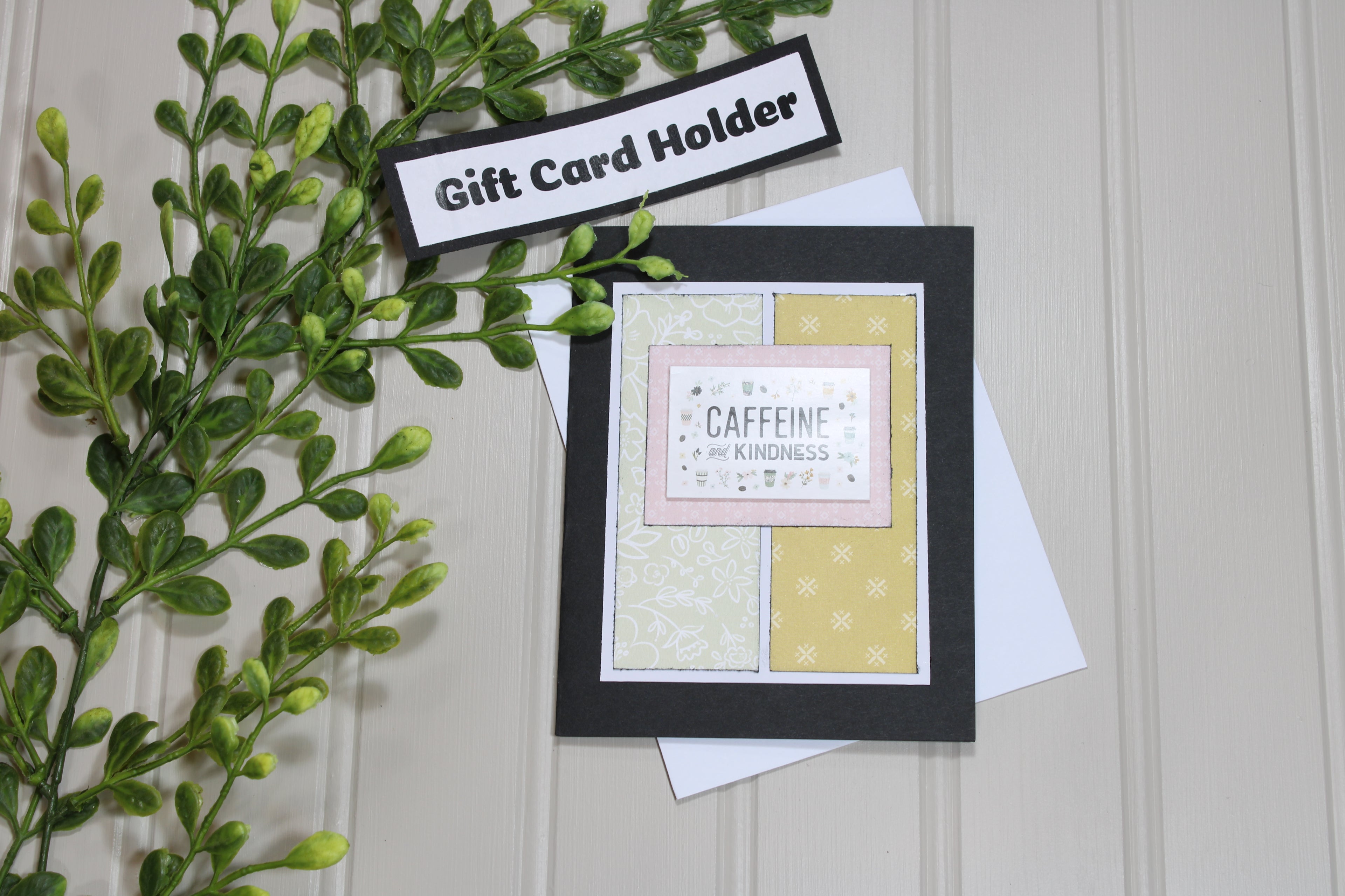 Handmade All Occasion - Coffee Lover - A2 Gift Card Holder - Caffeine And Kindness