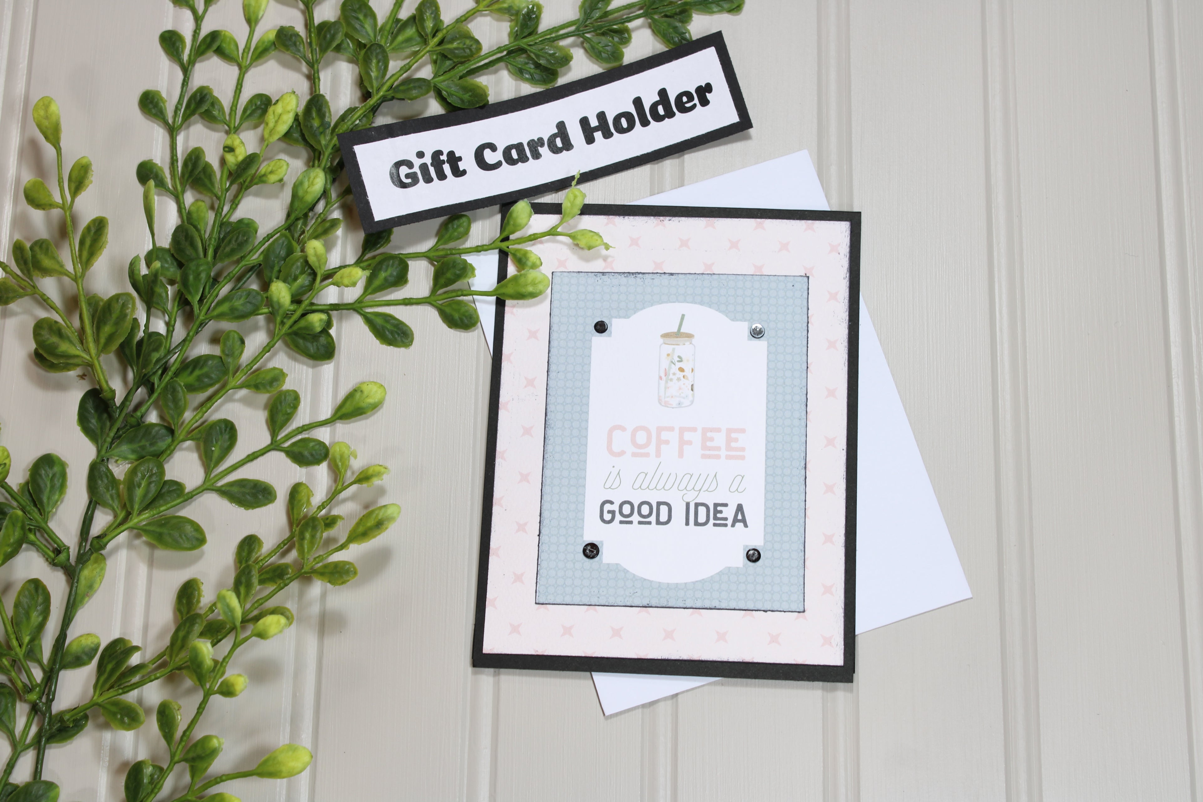 Handmade All Occasion - Coffee Lover - A2 Gift Card Holder - Coffee Is A Good Idea