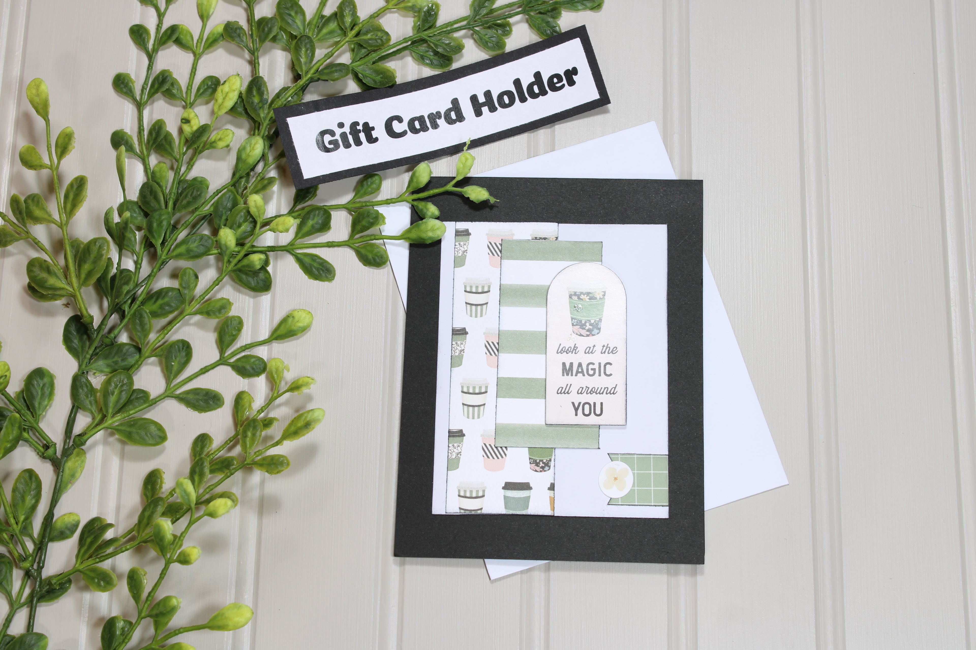 Handmade All Occasion - Coffee Lover - A2 Gift Card Holder - Magic