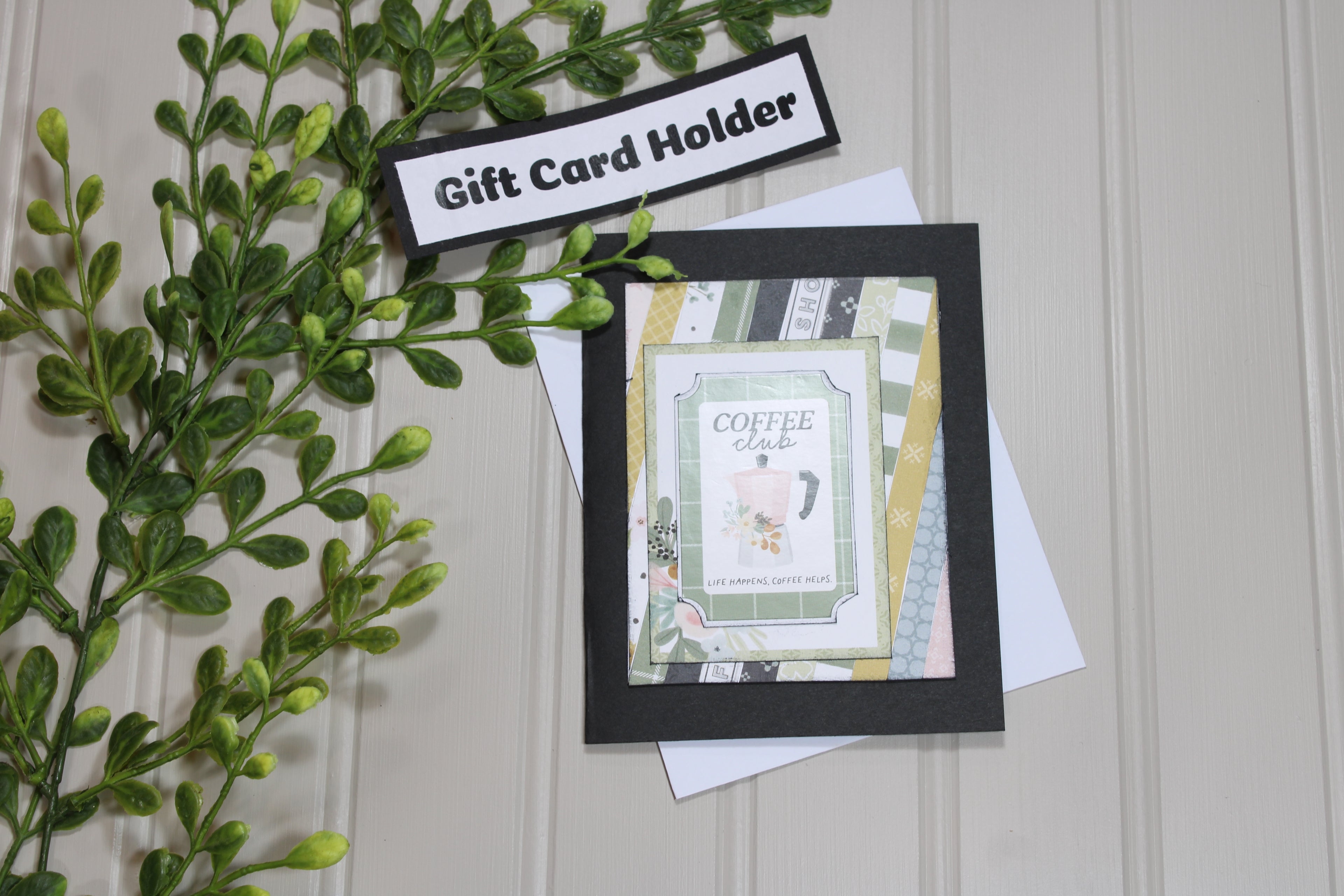 Handmade All Occasion - Coffee Lover - A2 Gift Card Holder - Coffee Club