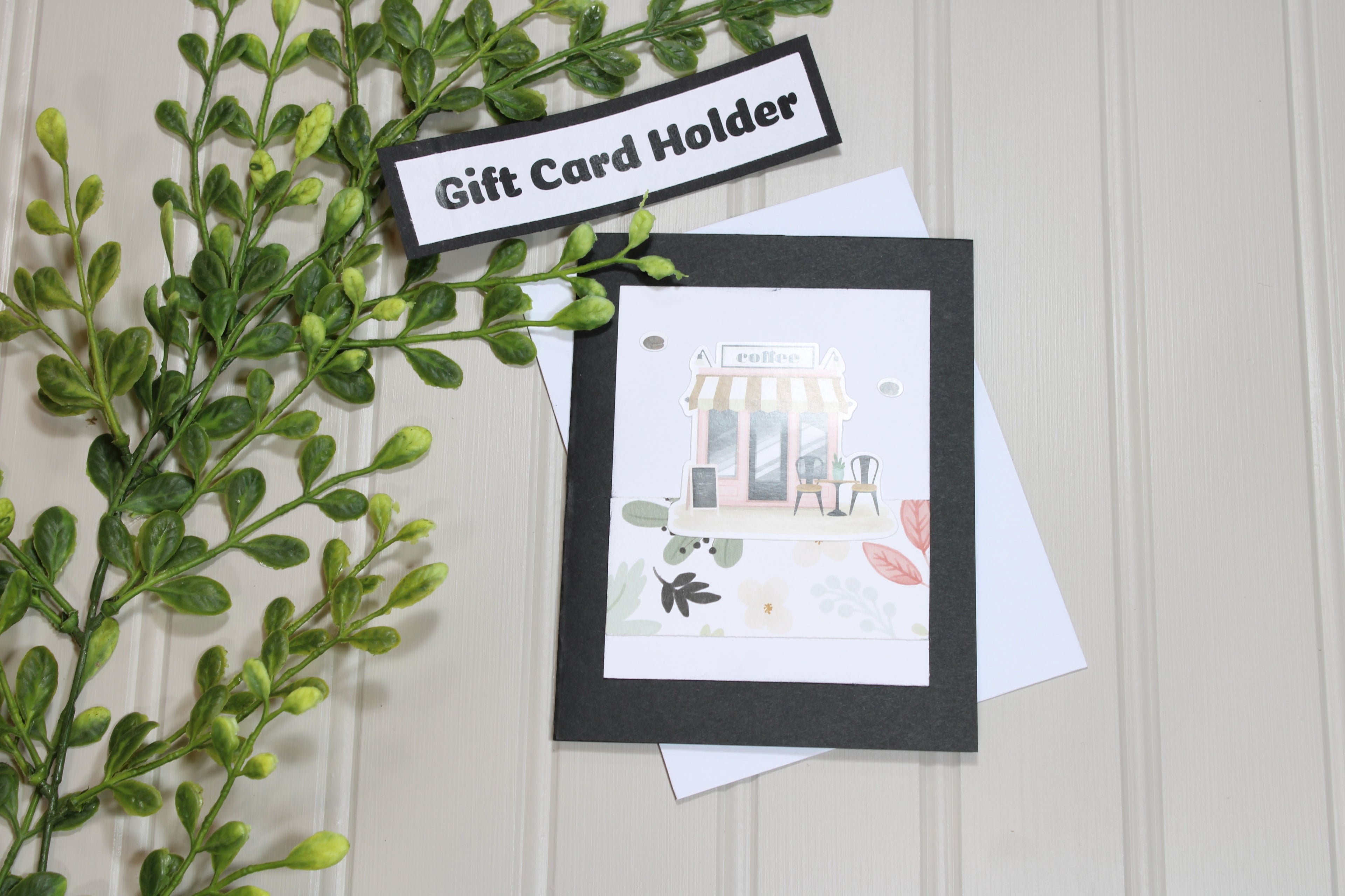 Handmade All Occasion - Coffee Lover - A2 Gift Card Holder - Coffee Shop