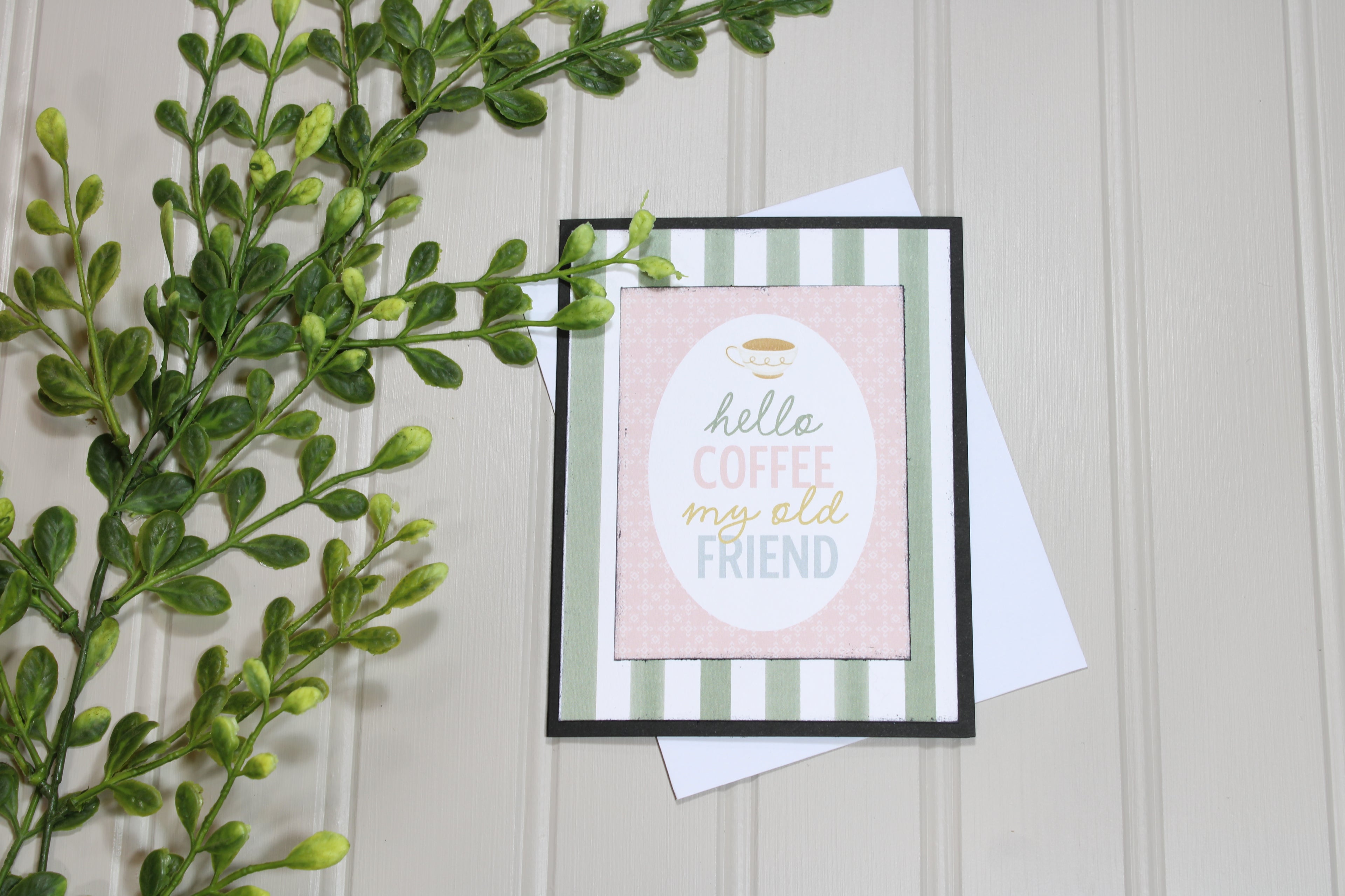 Handmade All Occasion - Coffee Lover - A2 Card - Hello Coffee