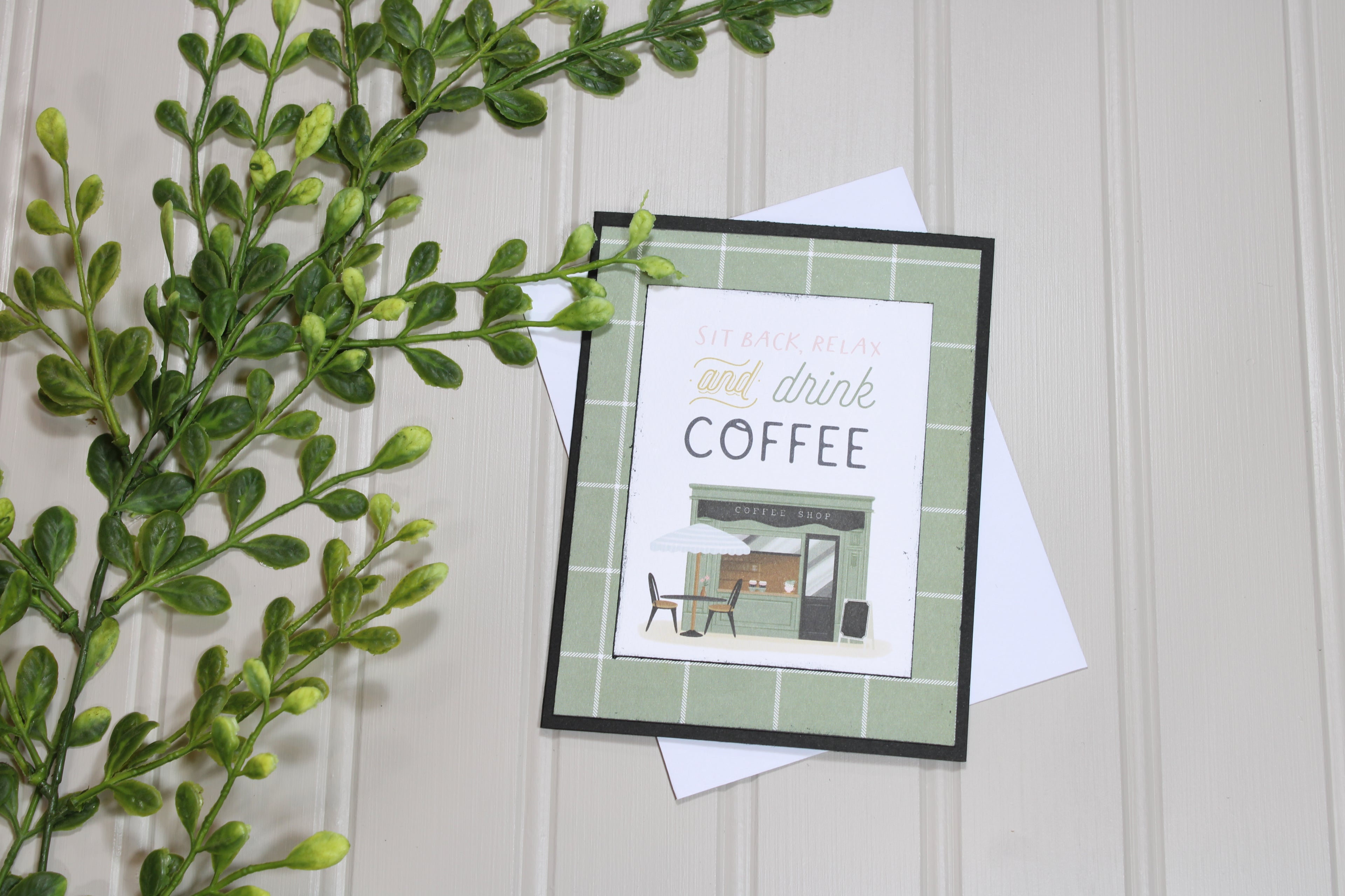 Handmade All Occasion - Coffee Lover - A2 Card - Sit Back, Relax