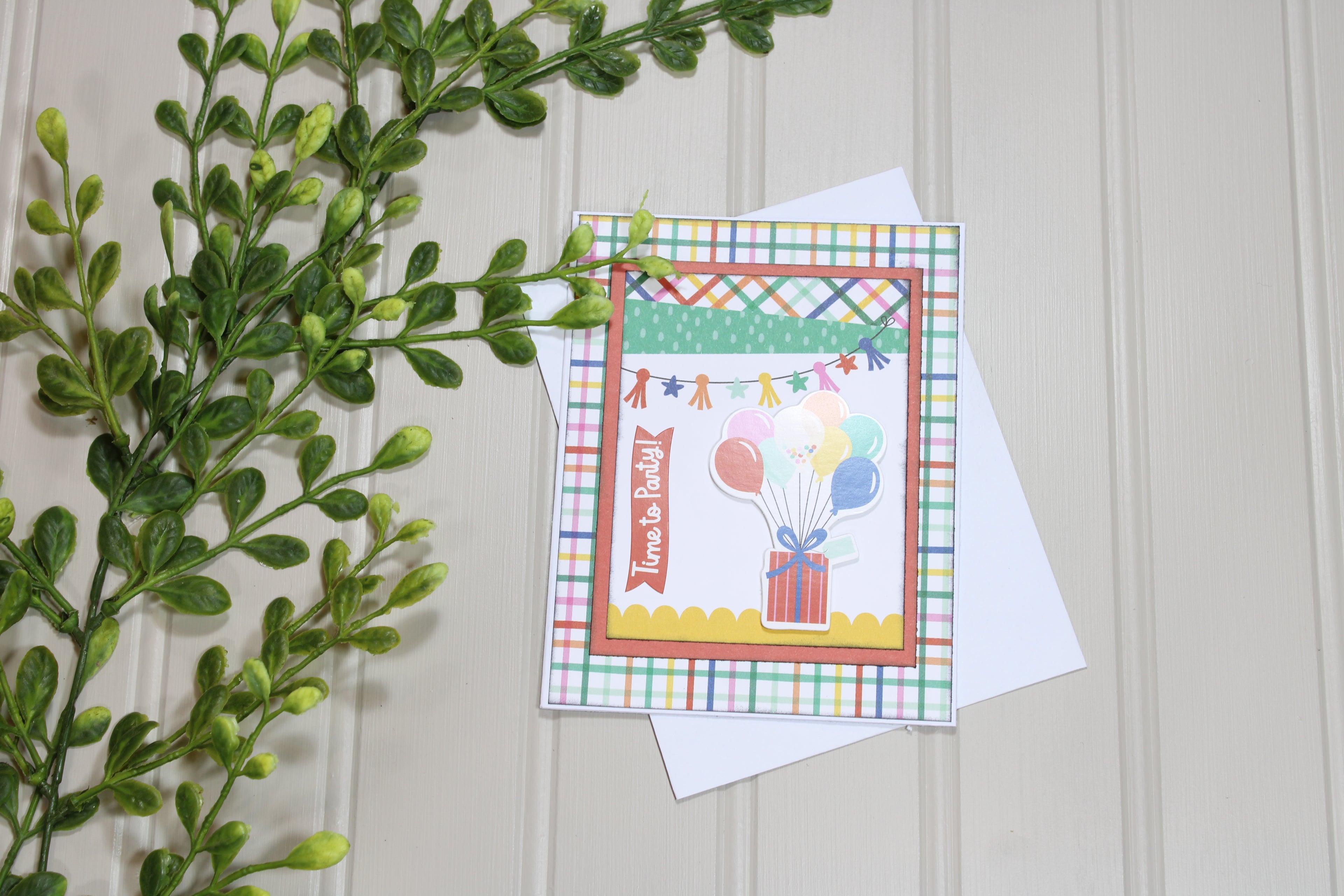 Handmade All Occasion 4.25x5.5 Card - Time To Party