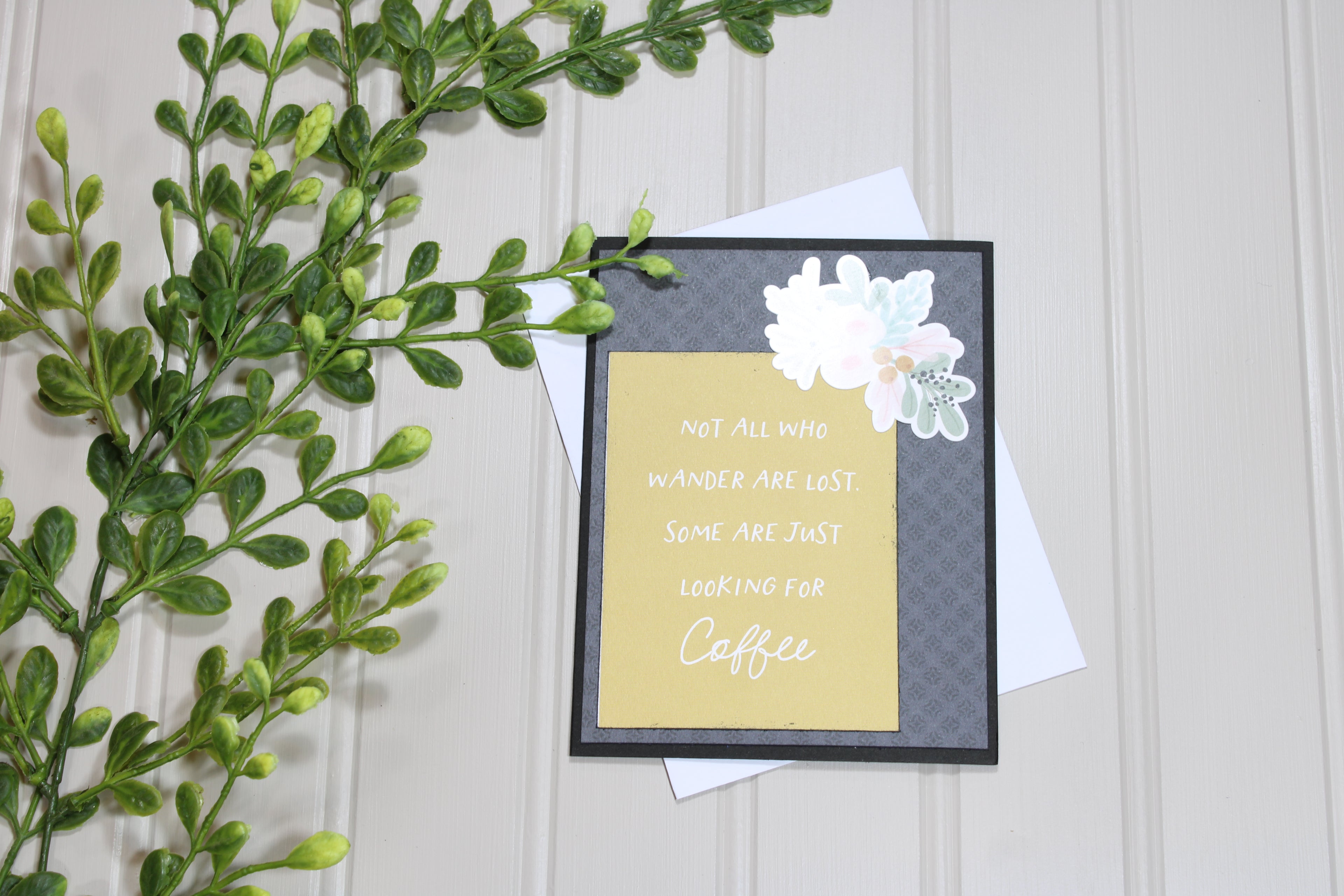 Handmade All Occasion - Coffee Lover - A2 Card - Looking For Coffee
