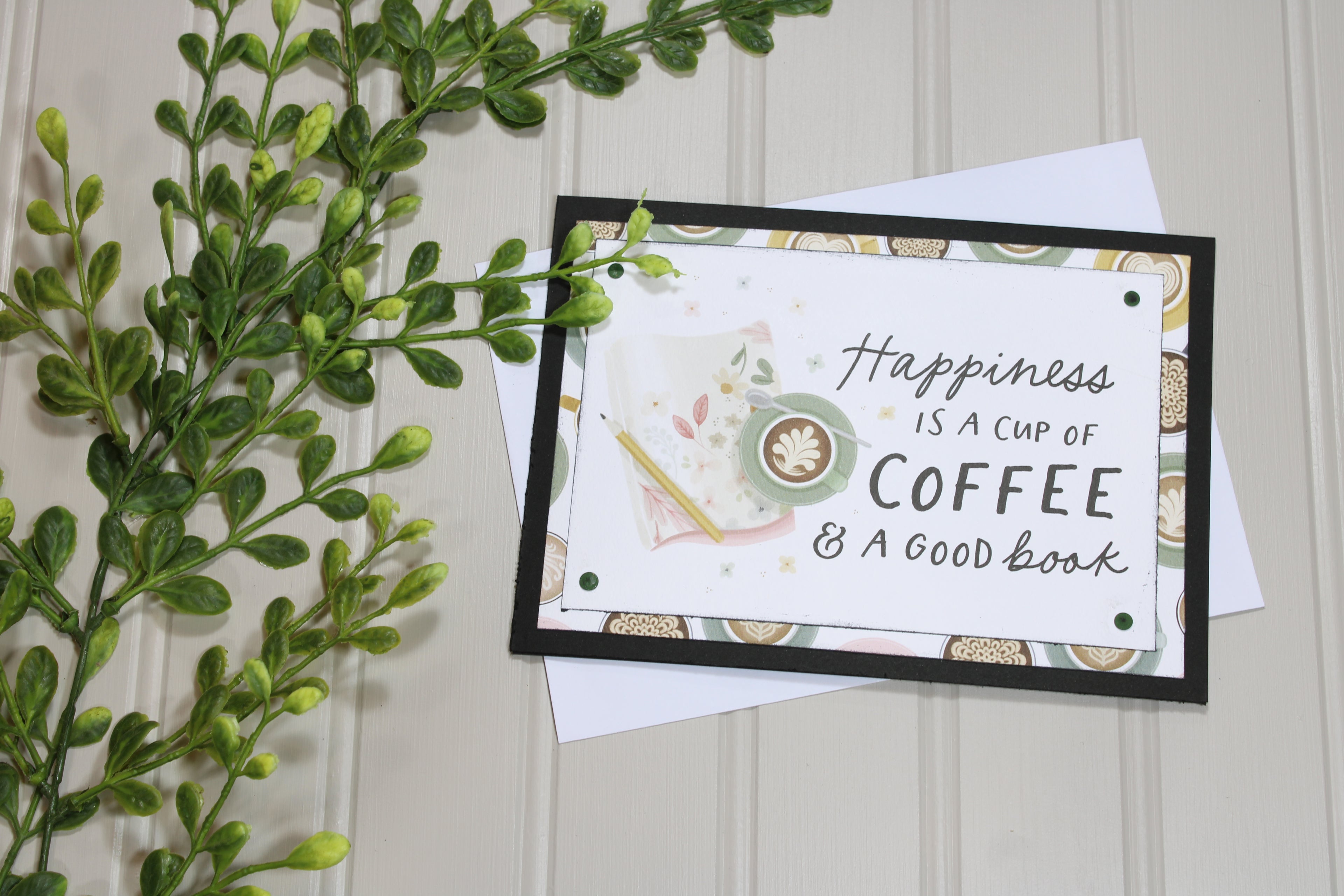 Handmade All Occasion - Coffee Lover - 5x7 Card - Happiness