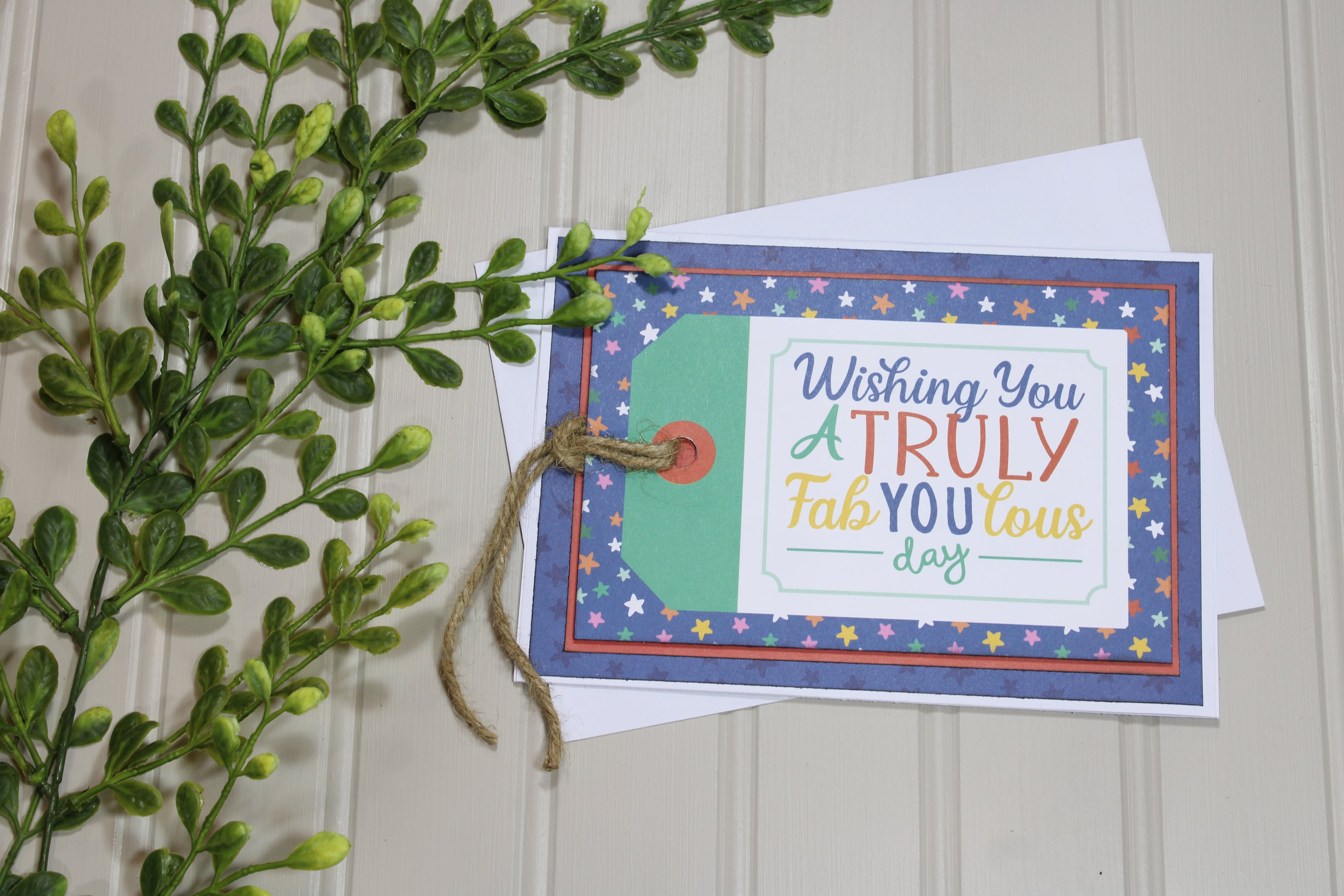 Handmade All Occasion 5x7 Card - A Truly FabYOUlous Day