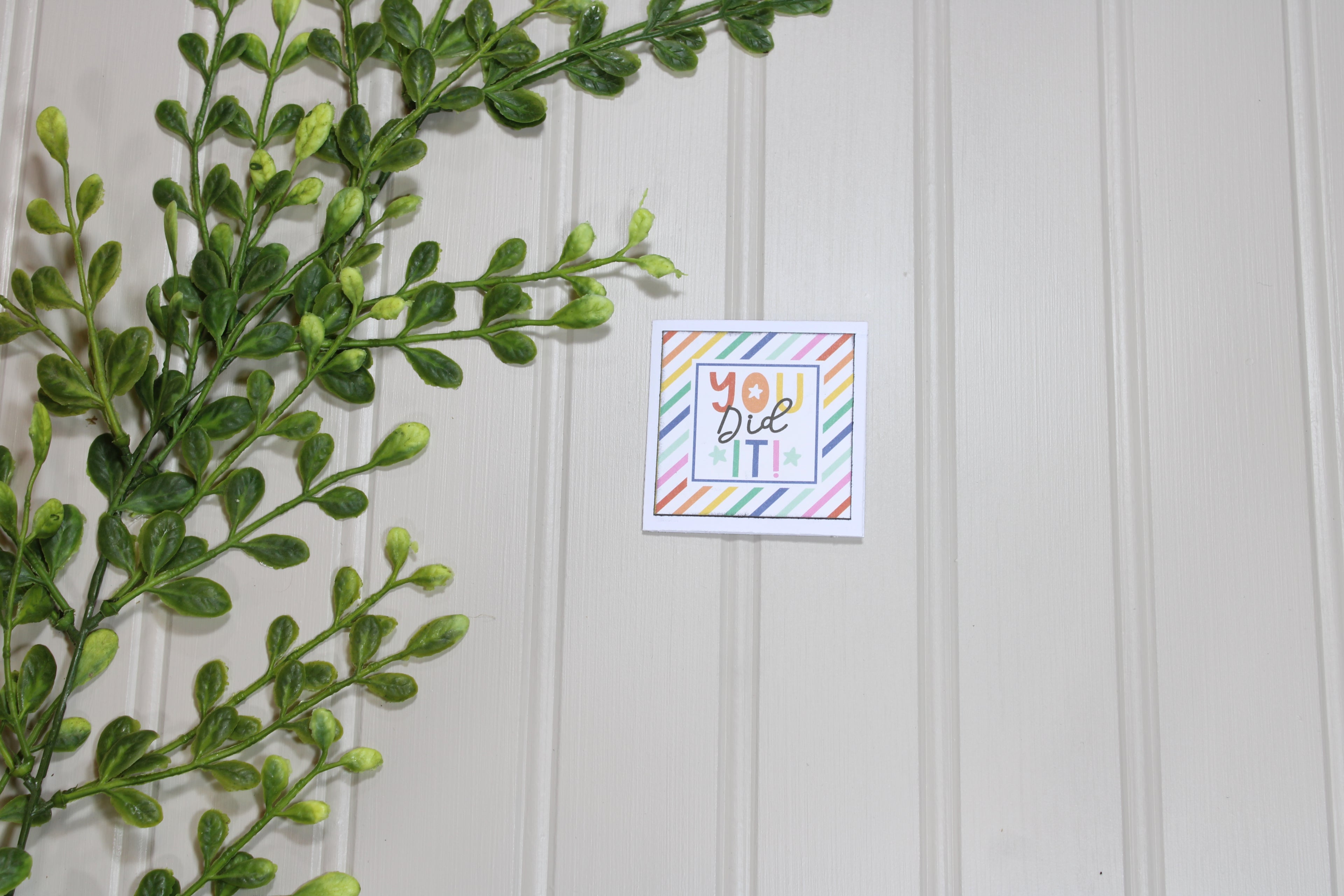 Handmade 2x2 All Occasion Gift Tag - You Did It