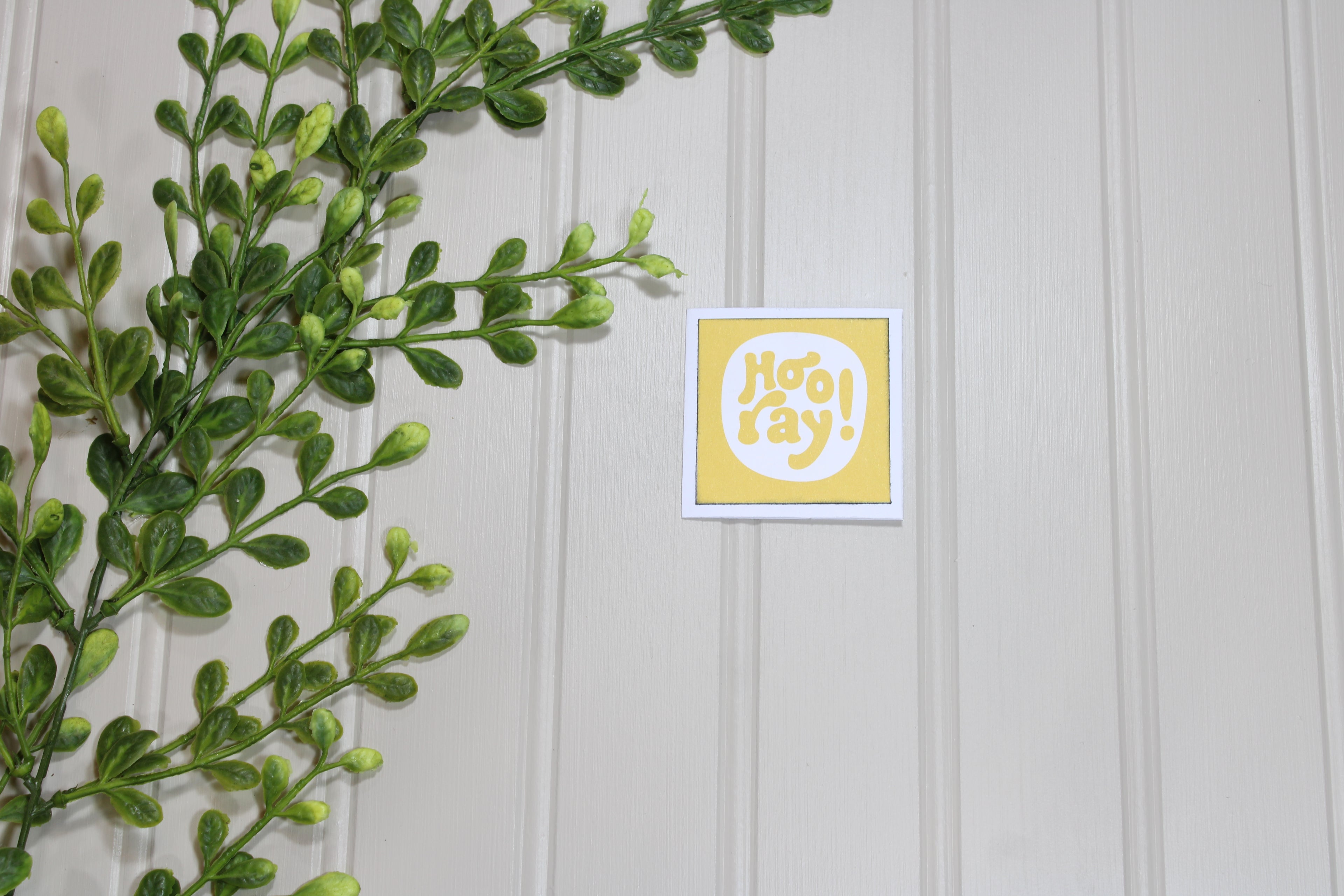 Handmade 2x2 All Occasion Gift Tag - Hooray