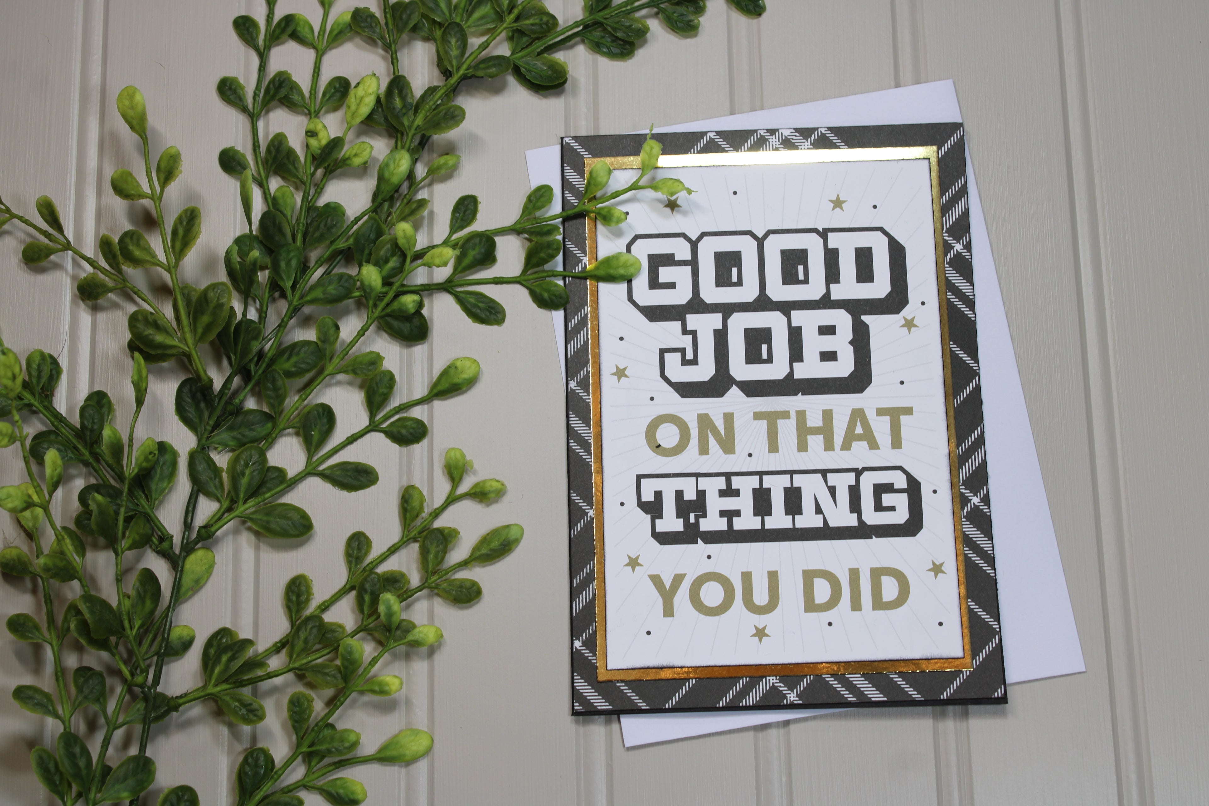 Handmade Graduation - 5x7 Card - Good Job