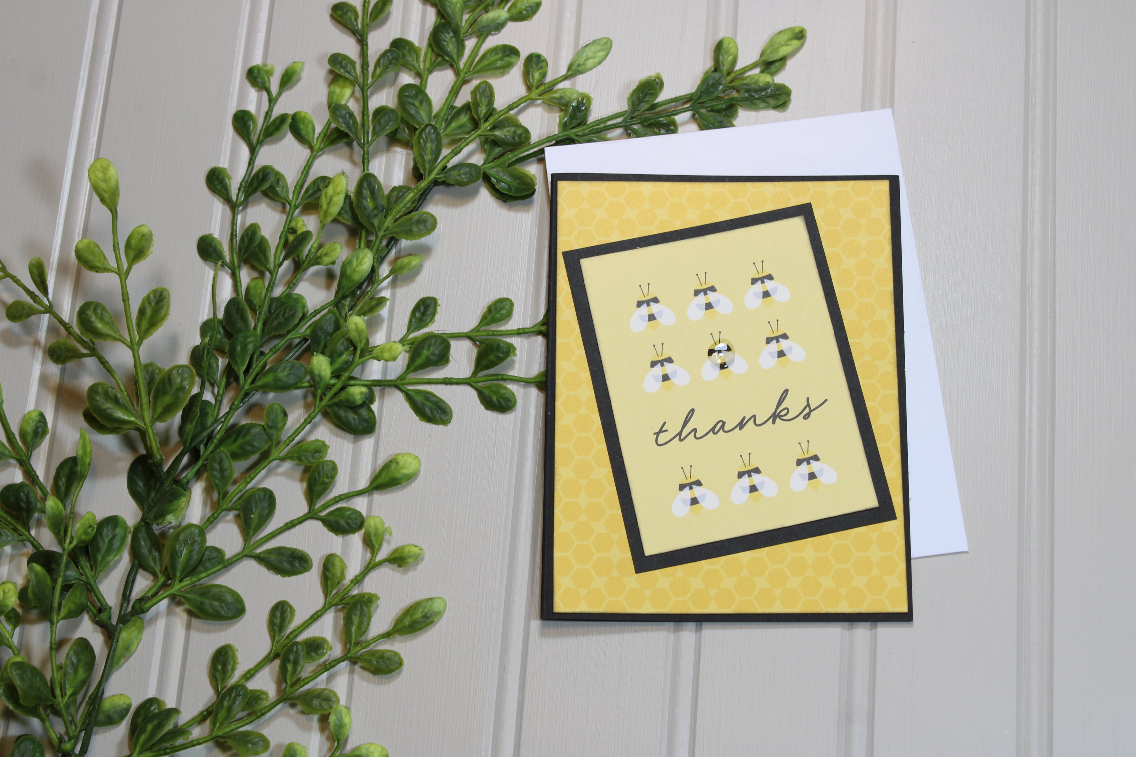 Handmade All Occasion - Bee Themed - A2 Card - Thanks