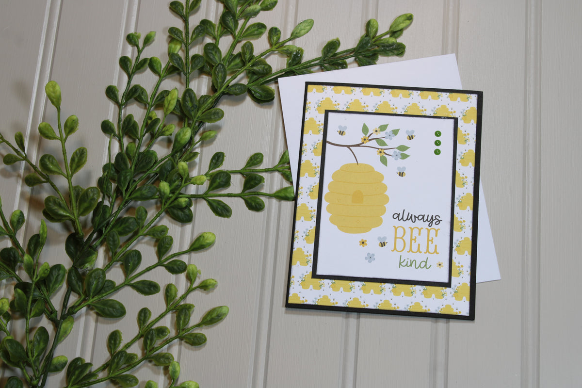 Handmade All Occasion - Bee Themed - A2 Card - Always Bee Kind