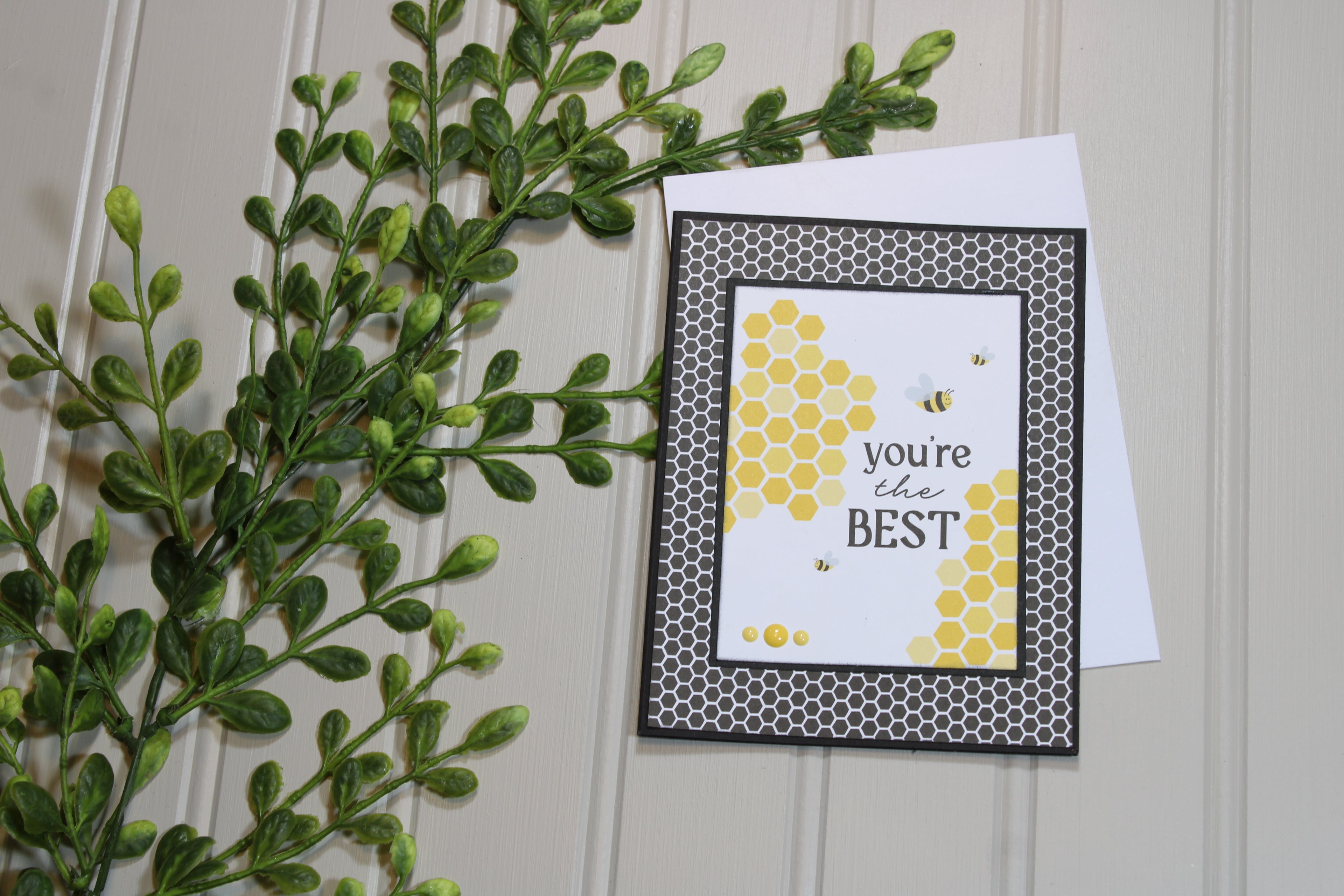 Handmade All Occasion - Bee Themed - A2 Card - You're The Best