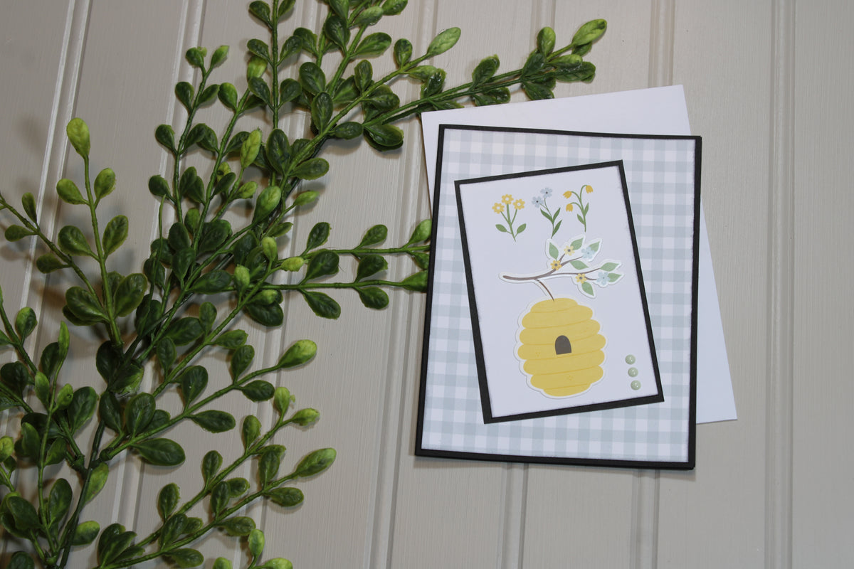 Handmade All Occasion - Bee Themed - A2 Card - Bee Hive