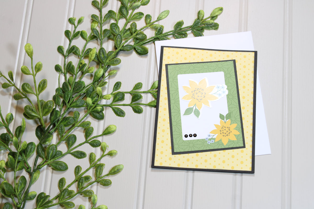 Handmade All Occasion - Bee Themed - A2 Card - Flowers