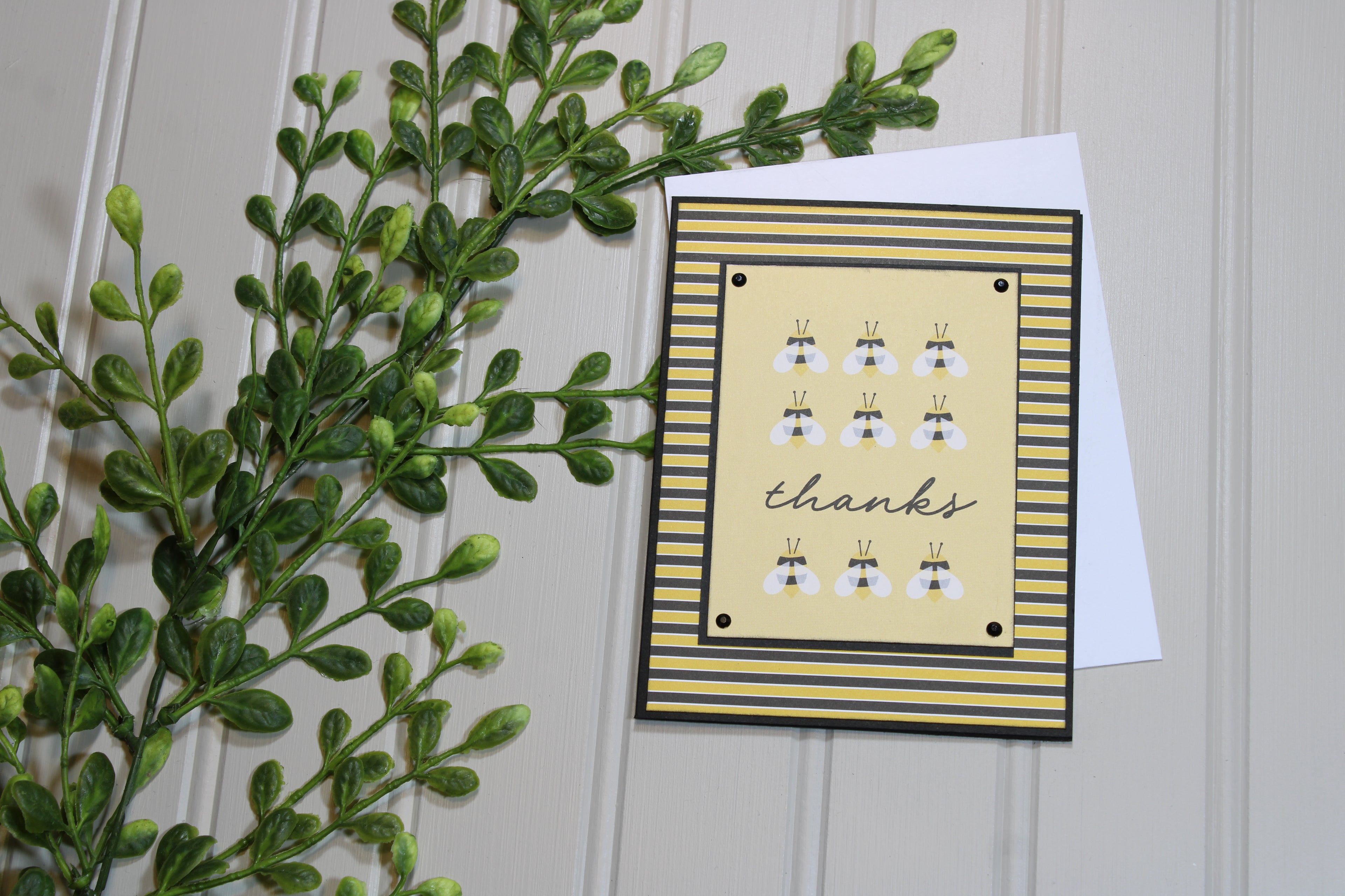 Handmade All Occasion - Bee Themed - A2 Card - Thanks