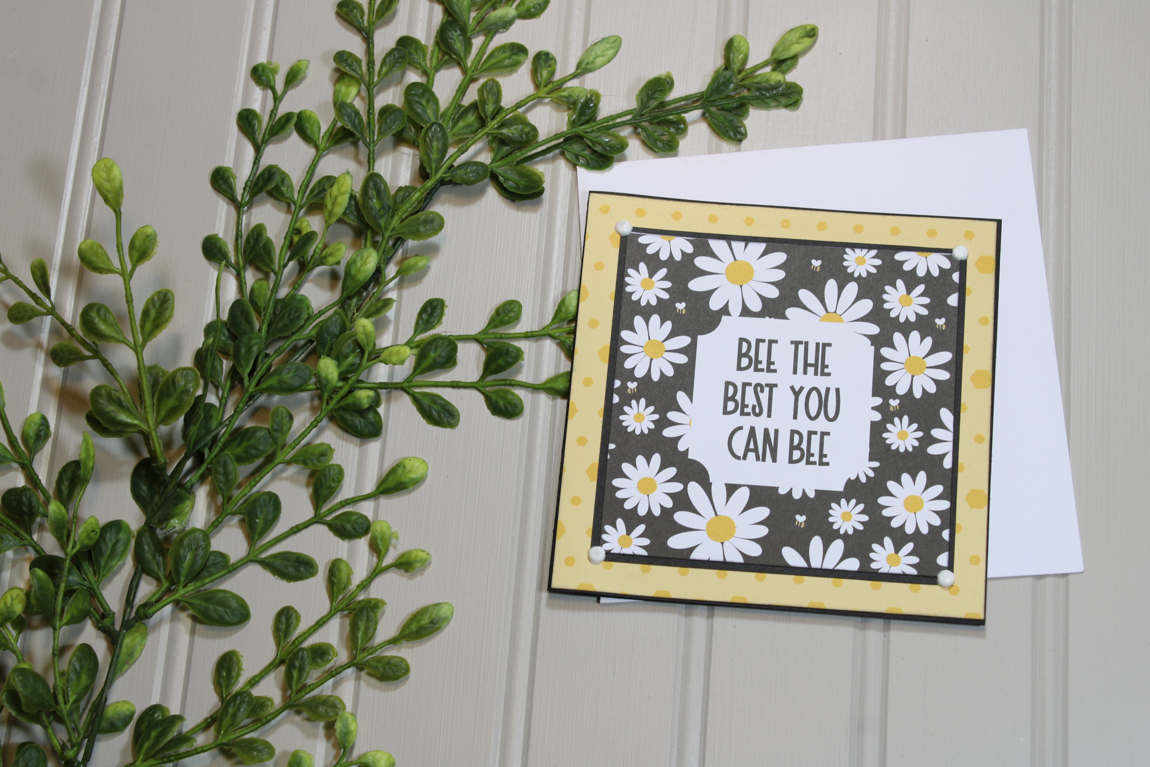 Handmade All Occasion - Bee Themed - 5x5 Card - Bee The Best