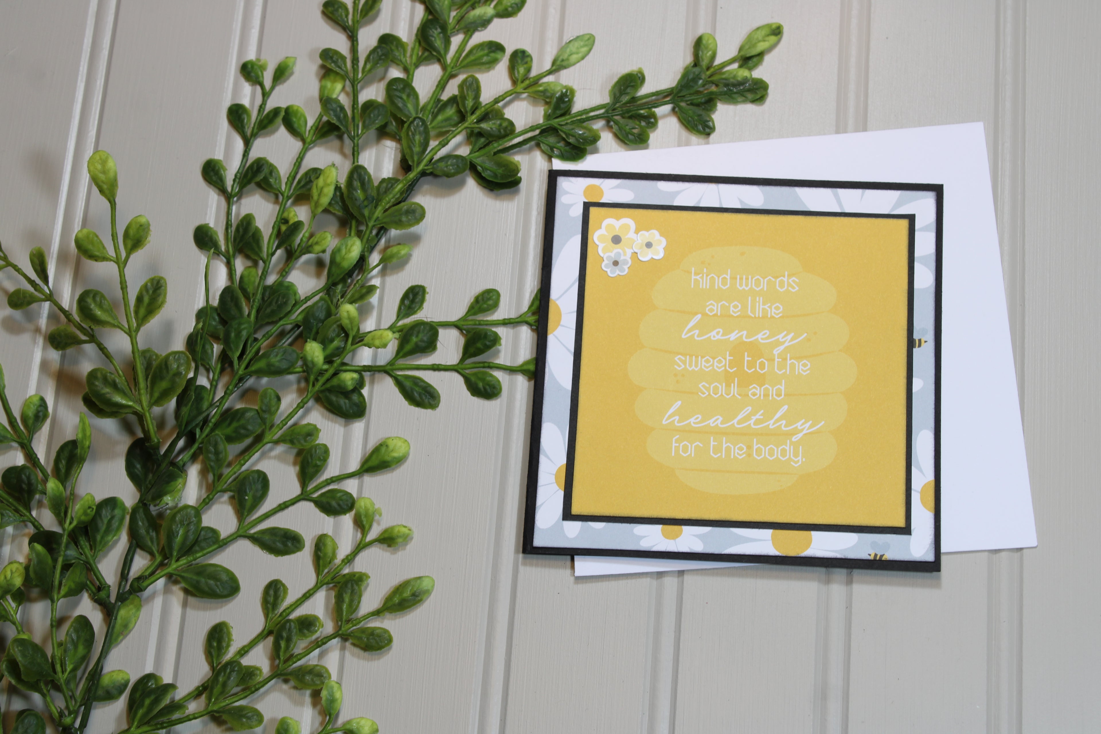 Handmade All Occasion - Bee Themed - 5x5 Card - Sweet To The Soul