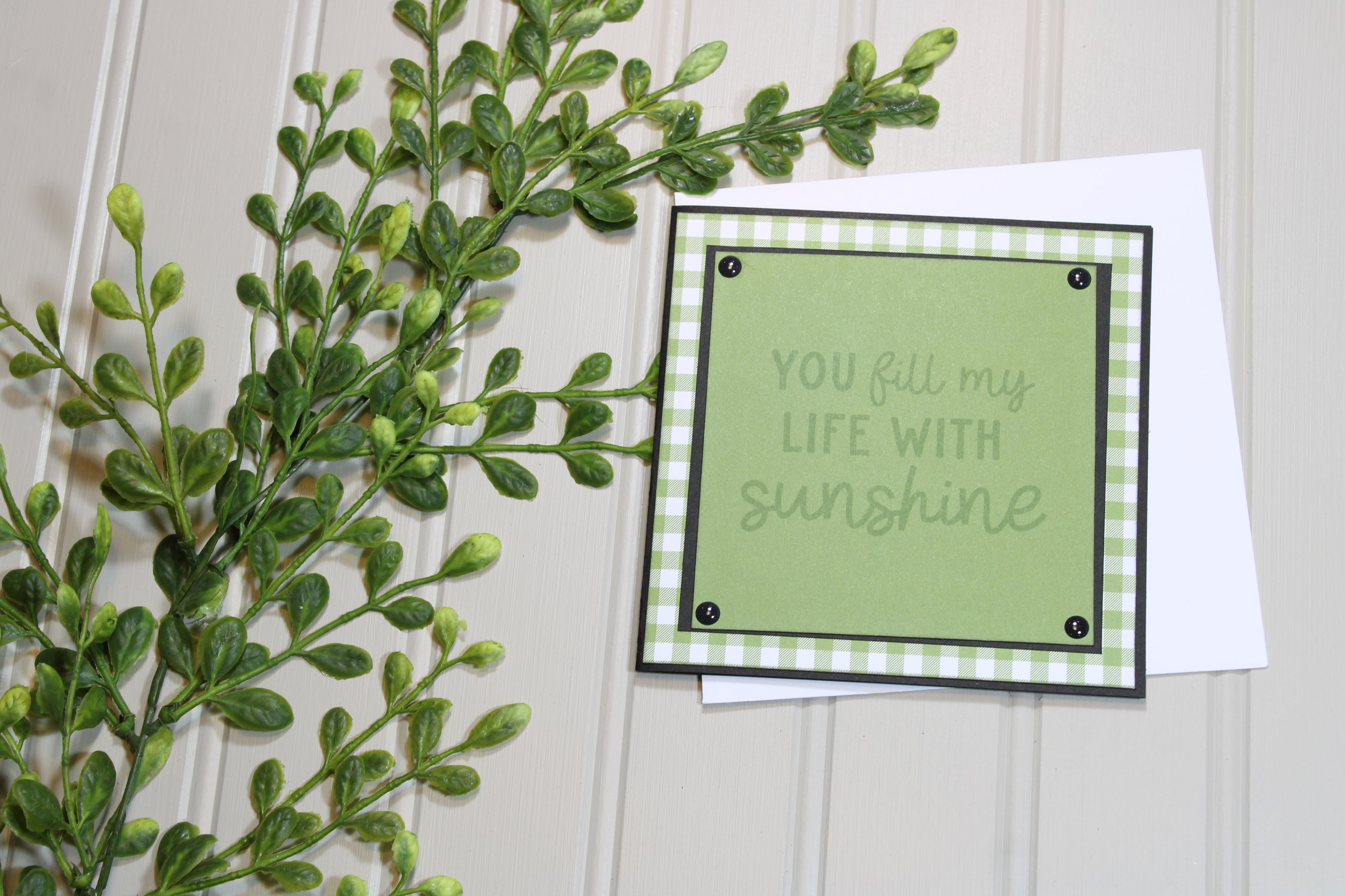 Handmade All Occasion - Bee Themed - 5x5 Card - You Fill My Life