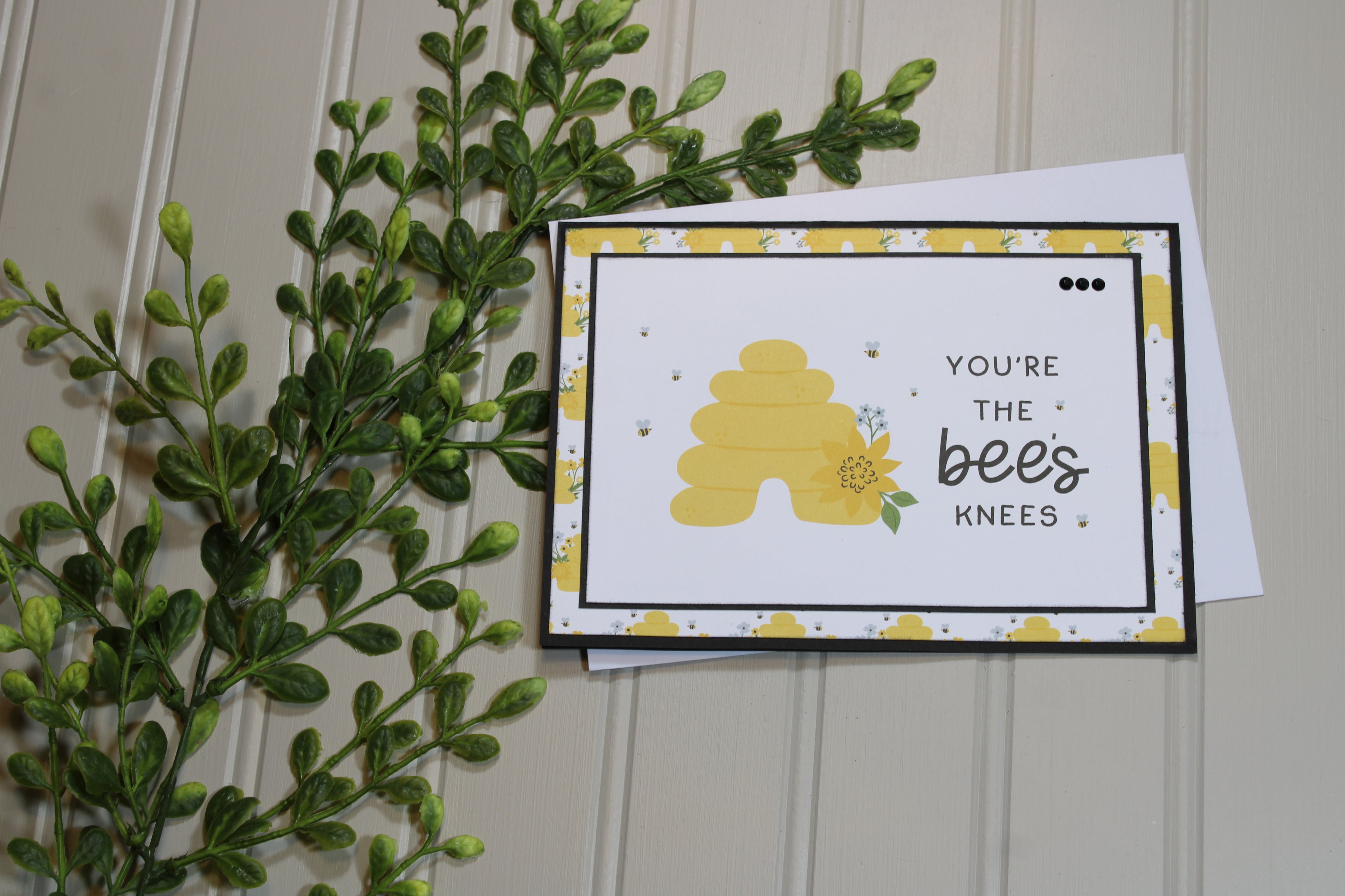 Handmade All Occasion - Bee Themed - 5x7 Card - Bees Knees