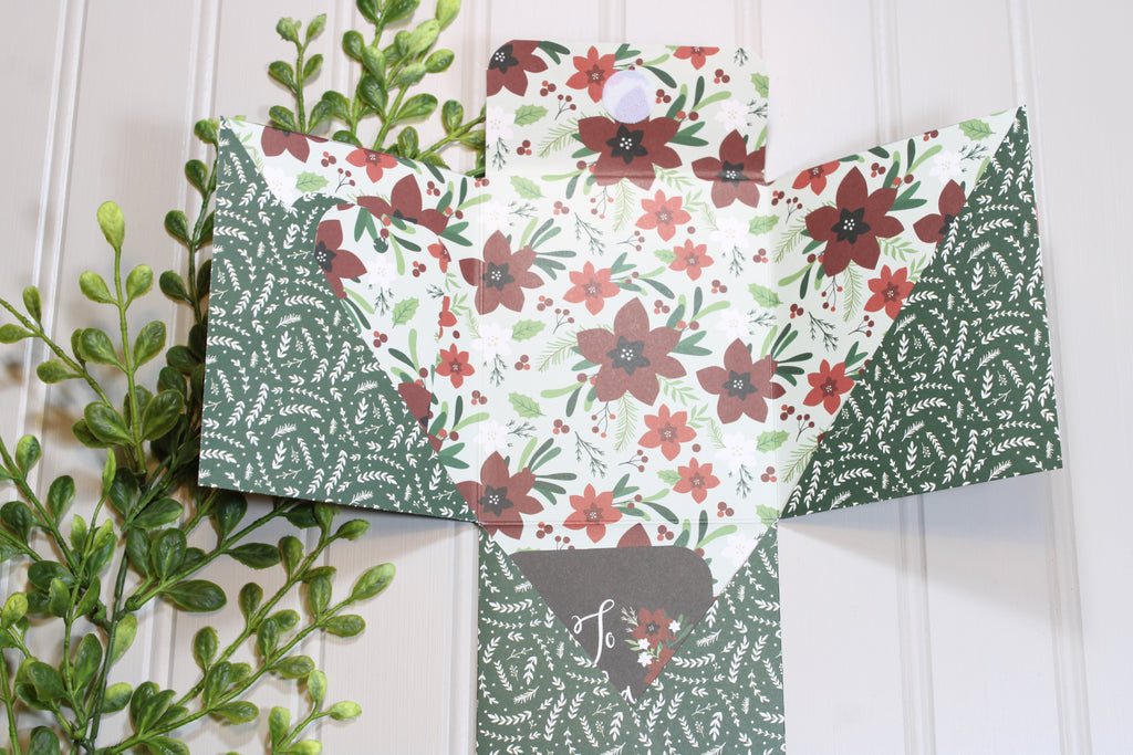 Handmade Christmas - Fun Fold Gift Card Holder - Christmas Joy