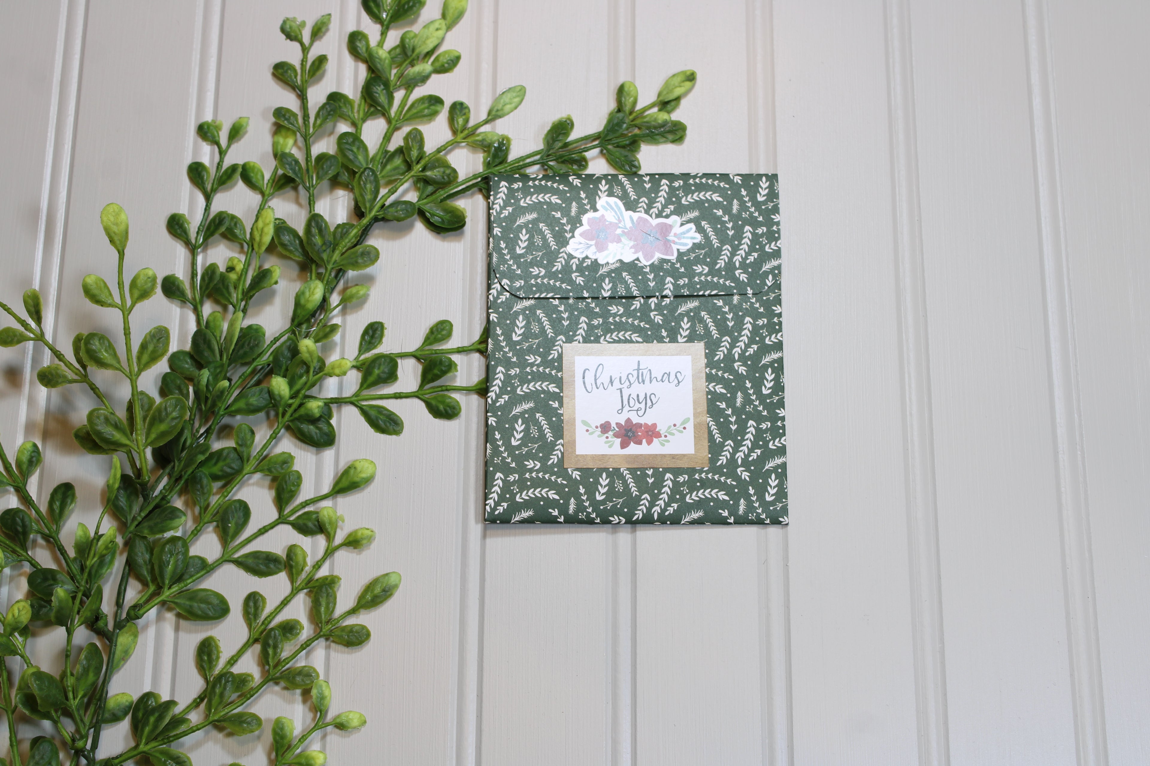 Handmade Christmas - Fun Fold Gift Card Holder - Christmas Joy