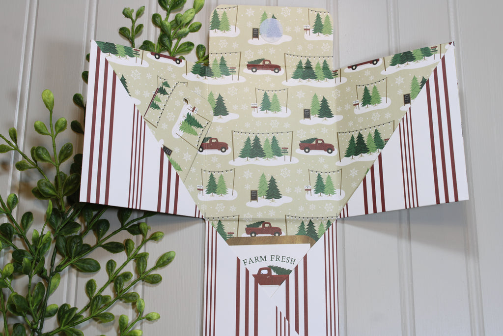 Handmade Christmas - Fun Fold Gift Card Holder - Greetings Of The Season