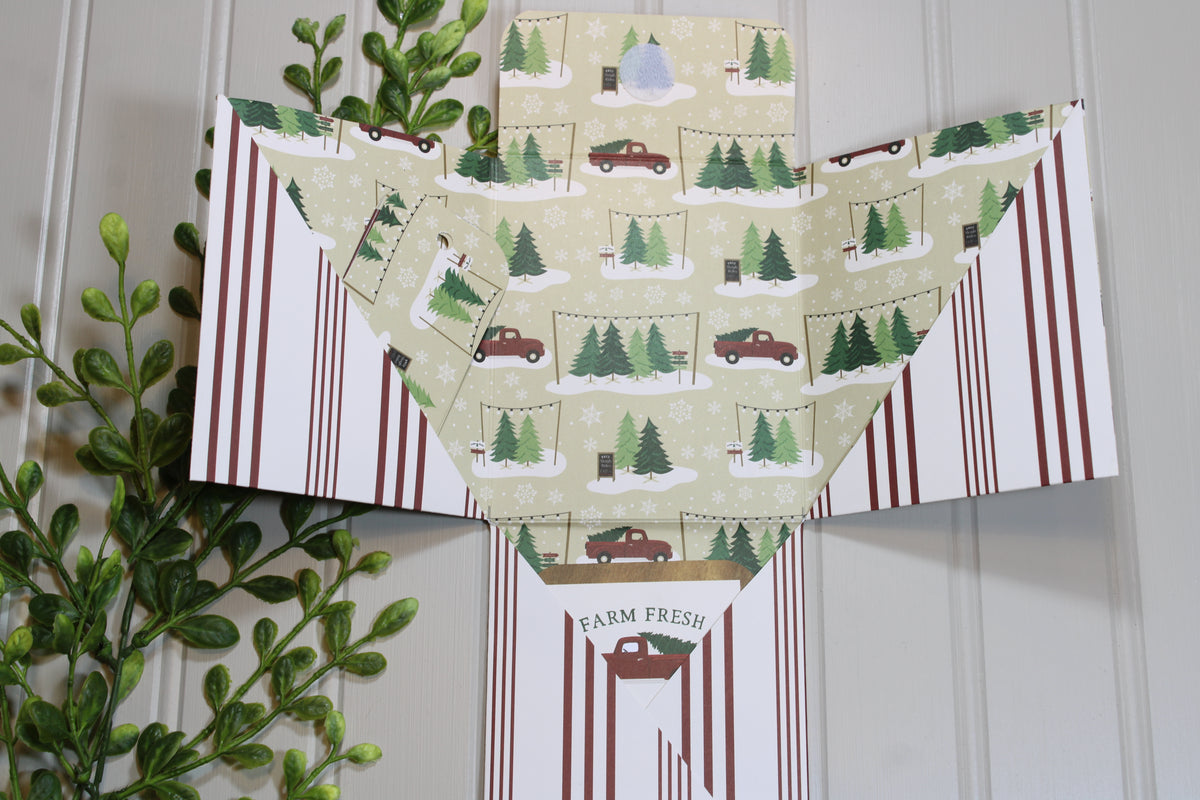 Handmade Christmas - Fun Fold Gift Card Holder - Greetings Of The Season