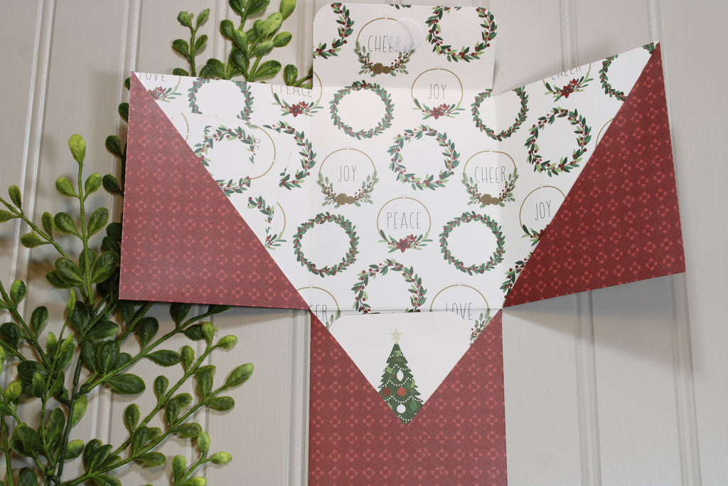 Handmade Christmas - Fun Fold Gift Card Holder - Merry Christmas To You